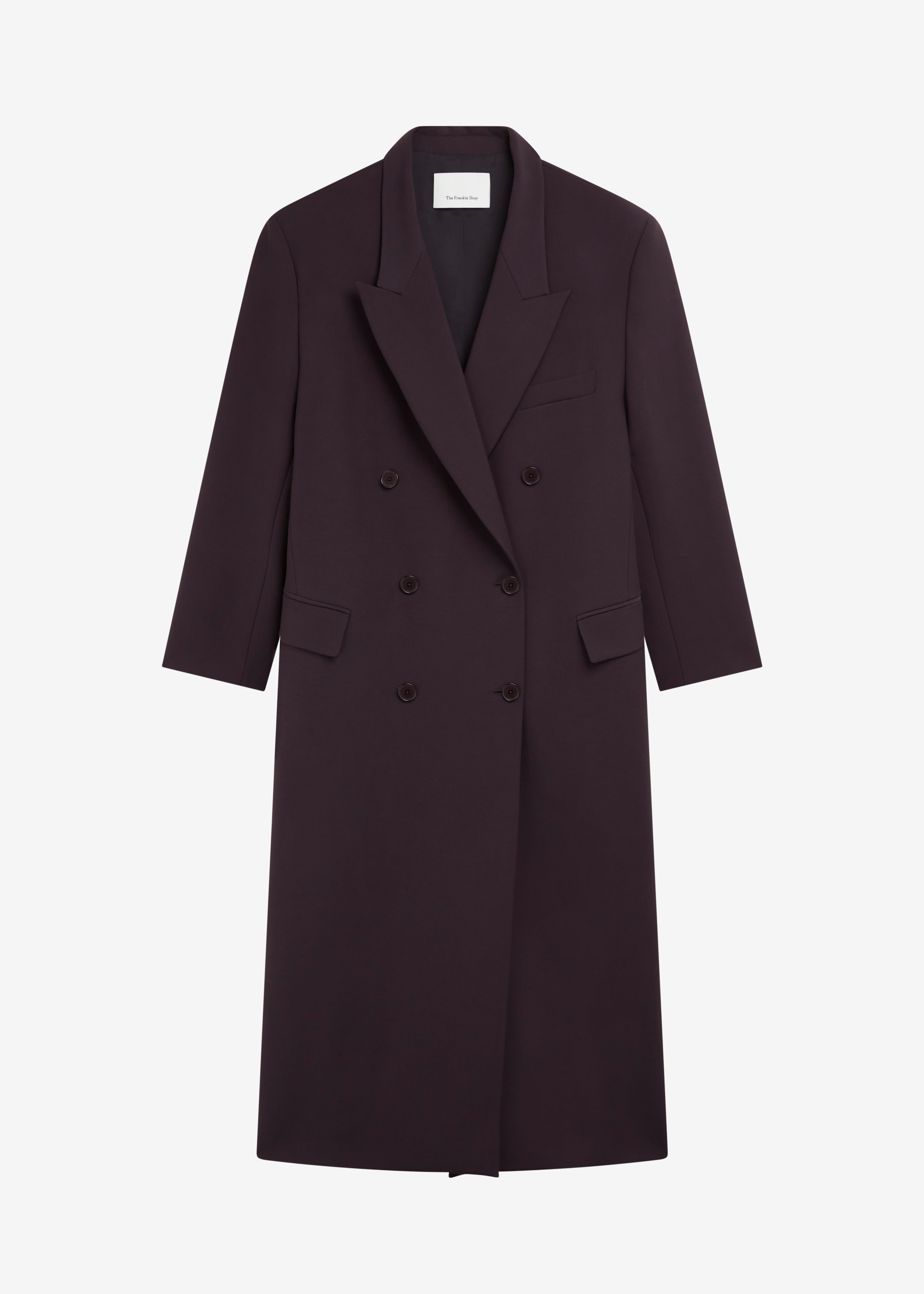 Jane Long Coat Dark Plum Frankie Shop Europe