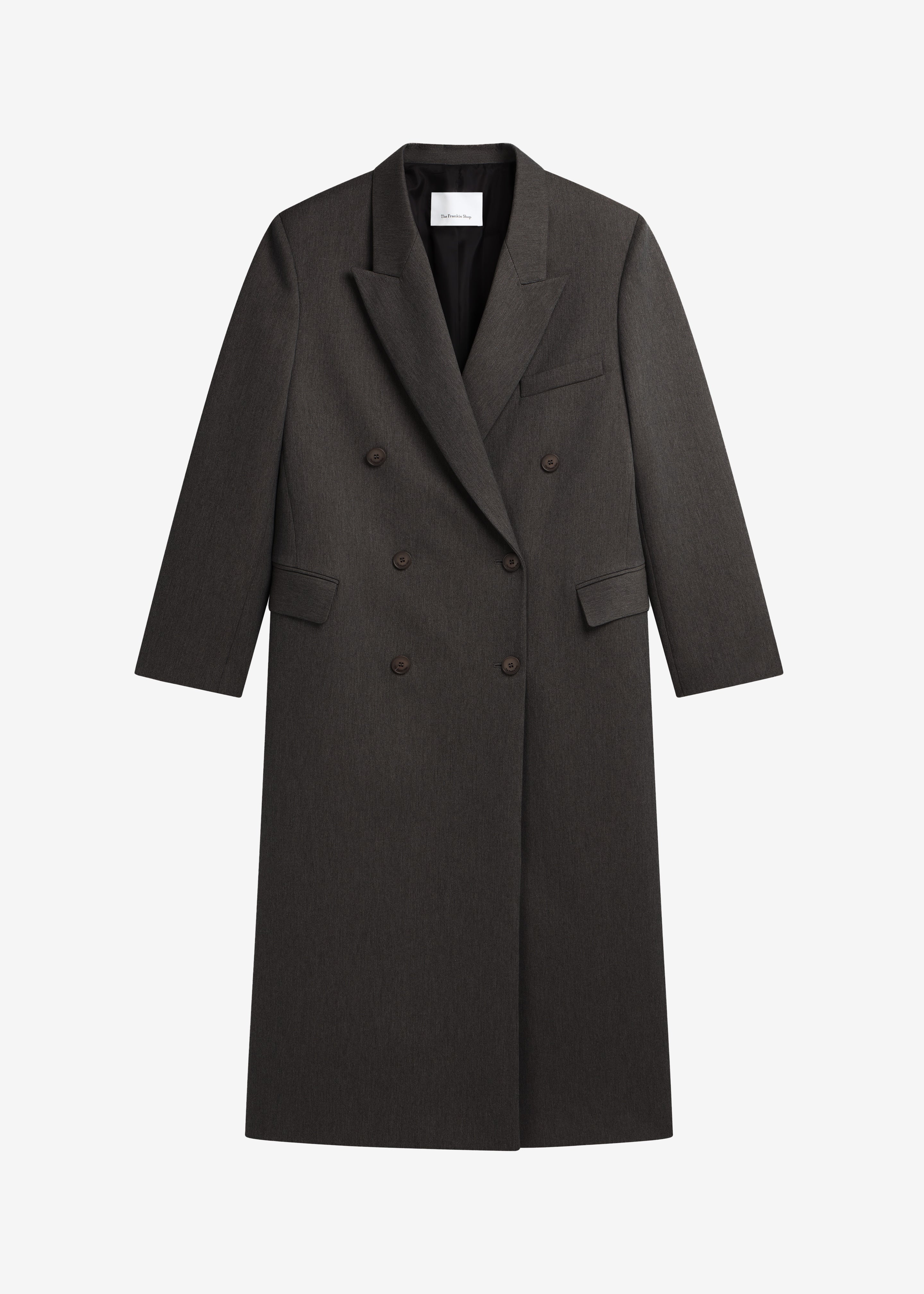 Jane Long Coat - Grey Melange - 7