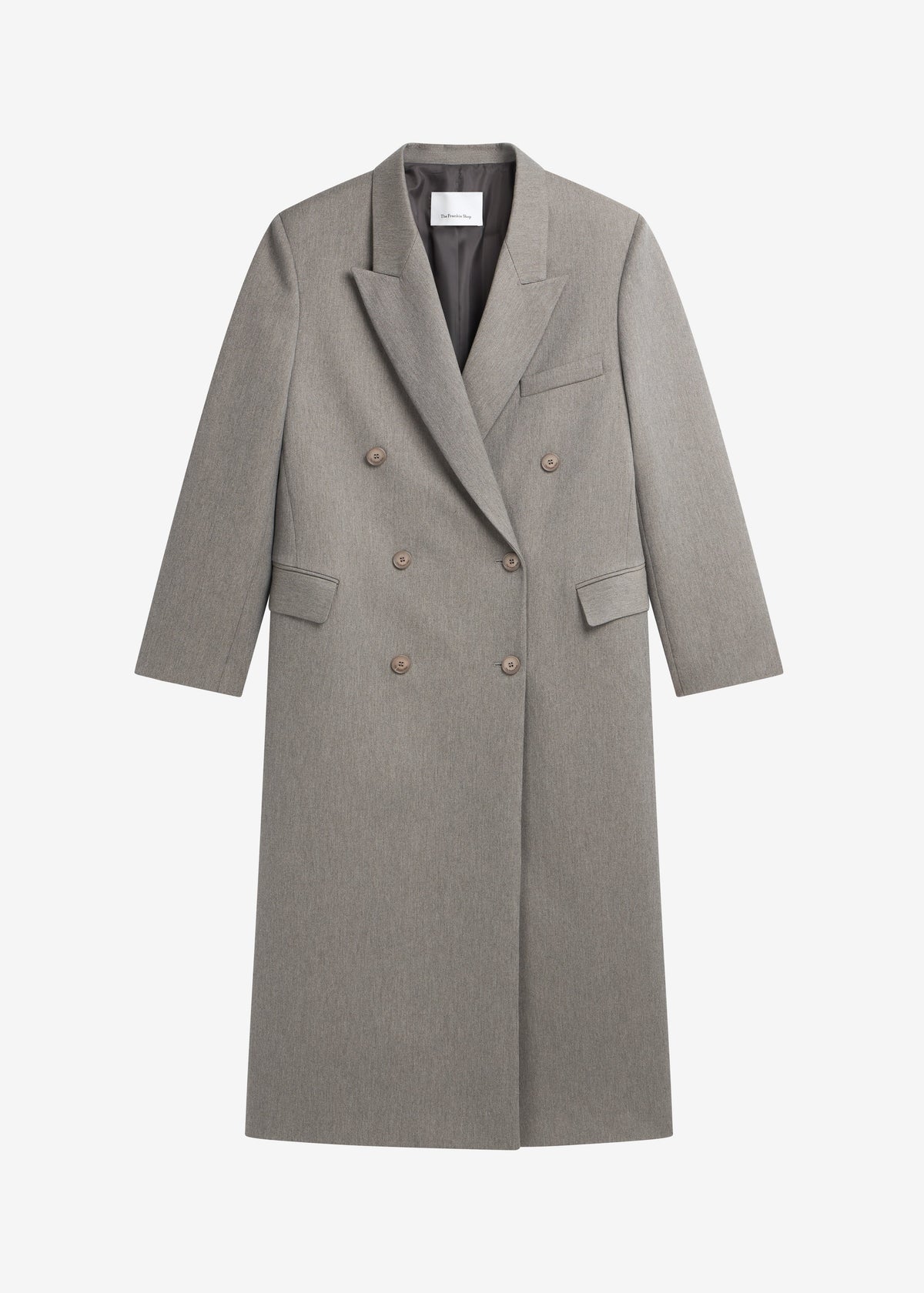 Jane Long Coat - Taupe Melange - 8