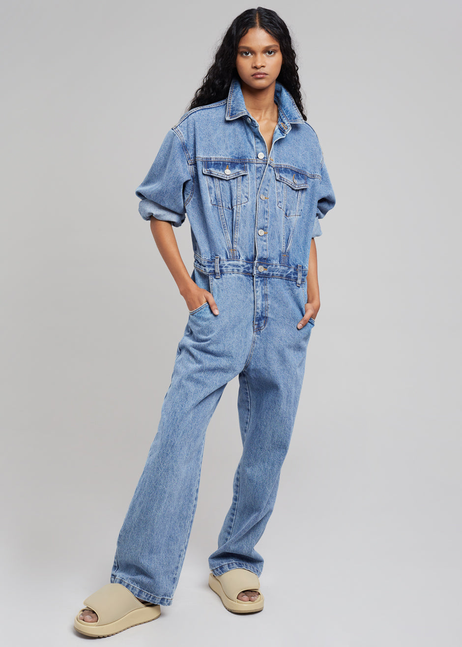 Jas Denim Jumpsuit - Dark Indigo - 8