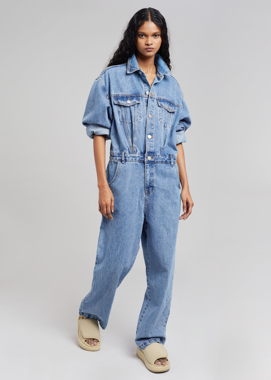 Jas Denim Jumpsuit - Dark Indigo - 11