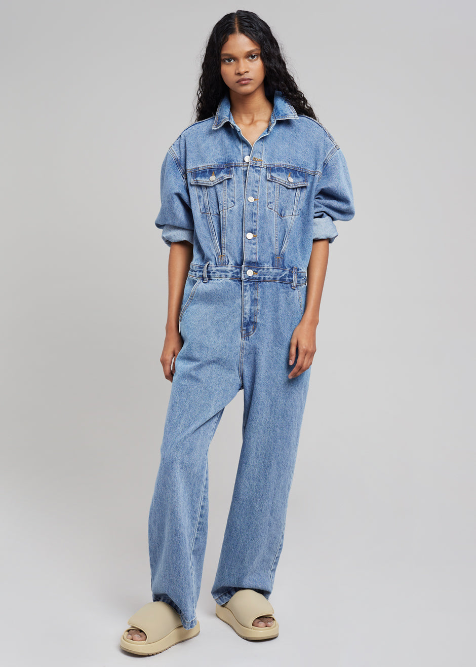 Jas Denim Jumpsuit - Dark Indigo - 12