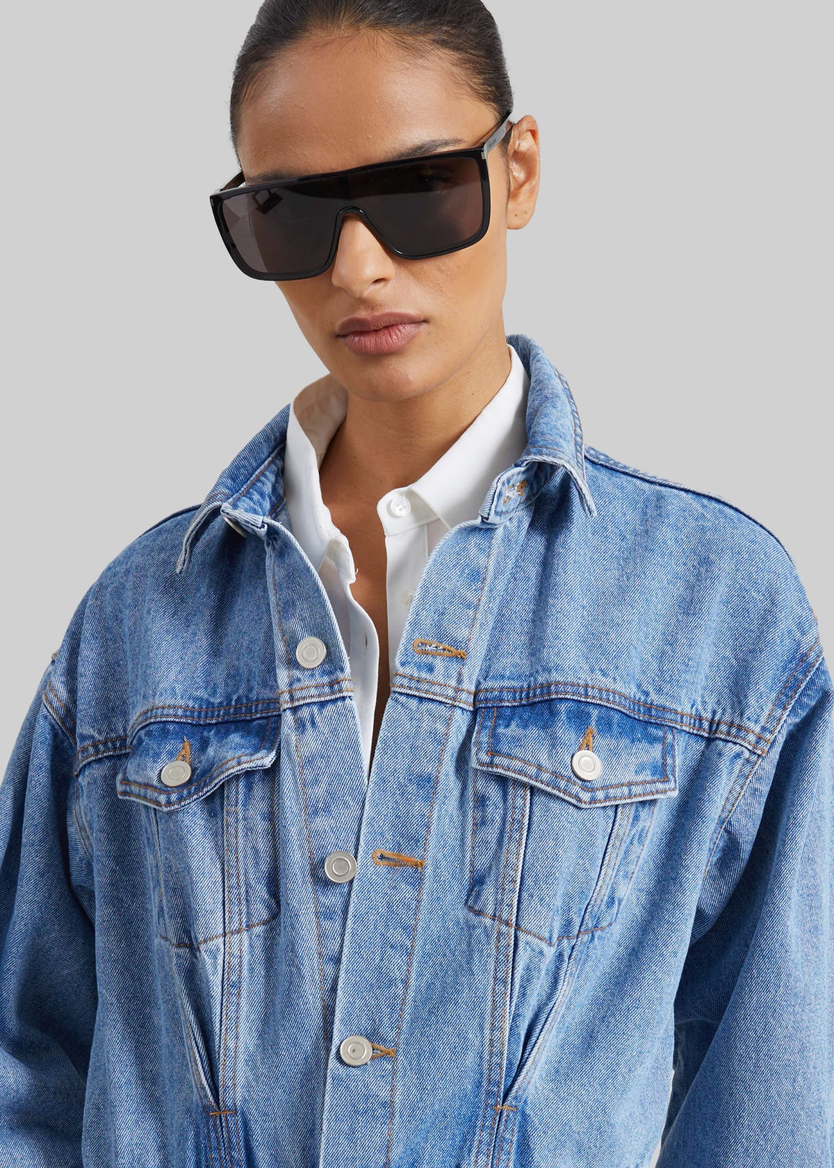 Jas Denim Jumpsuit - Dark Indigo - 5
