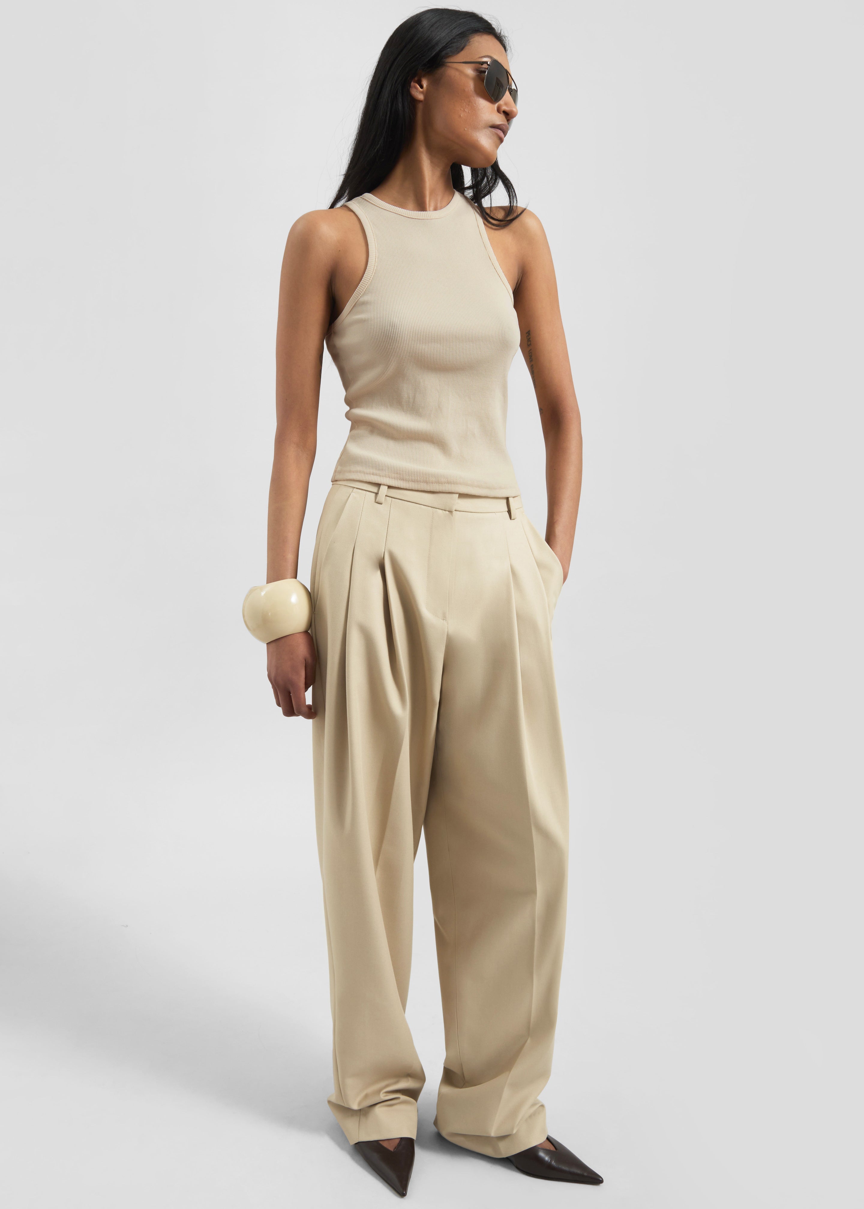 Jem Tank Top - Beige - 3