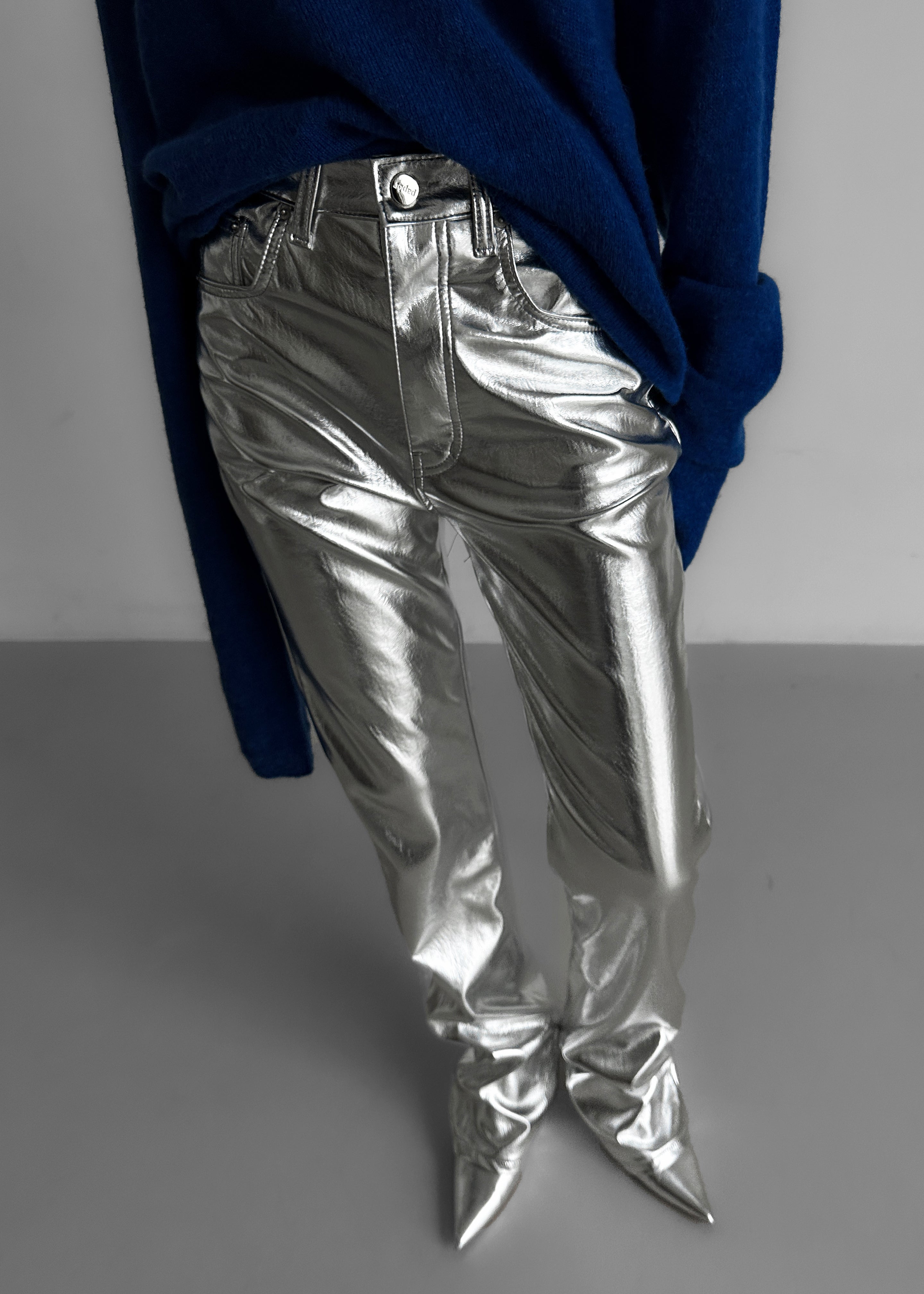 Jesse Aluminium Pants - Silver - 1