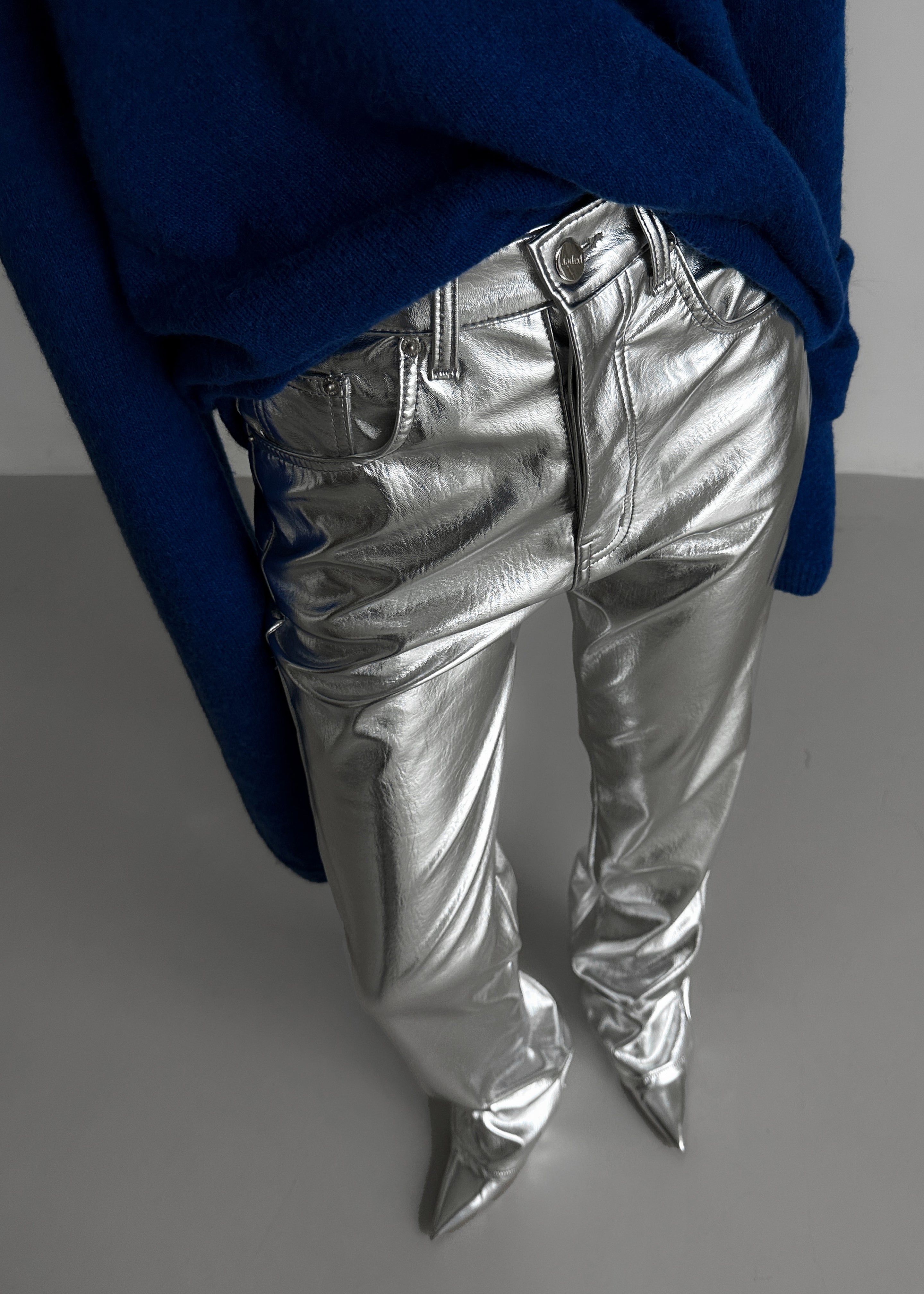 Jesse Aluminium Pants - Silver - 4