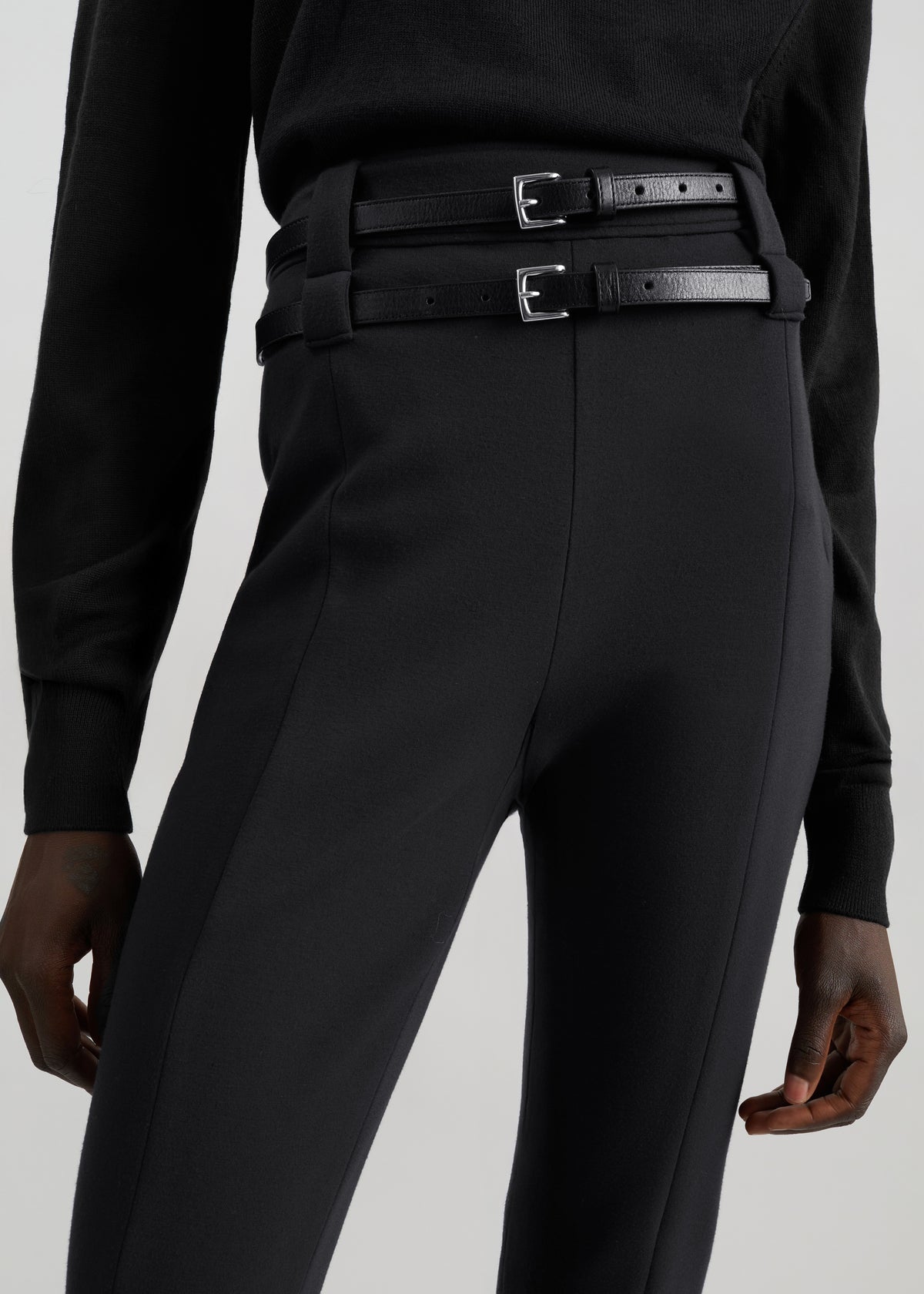 Ceinture Jessie en cuir - Noir - 7