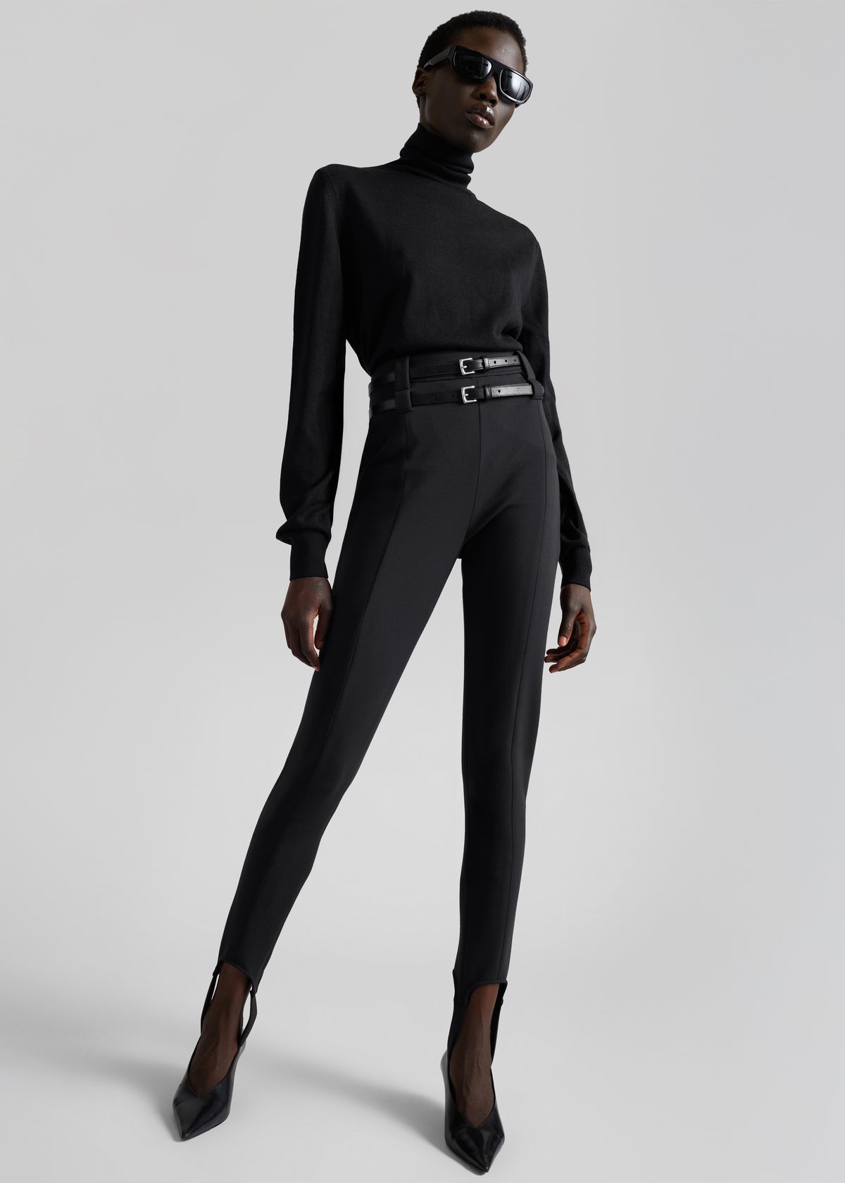 Ceinture Jessie en cuir - Noir - 9
