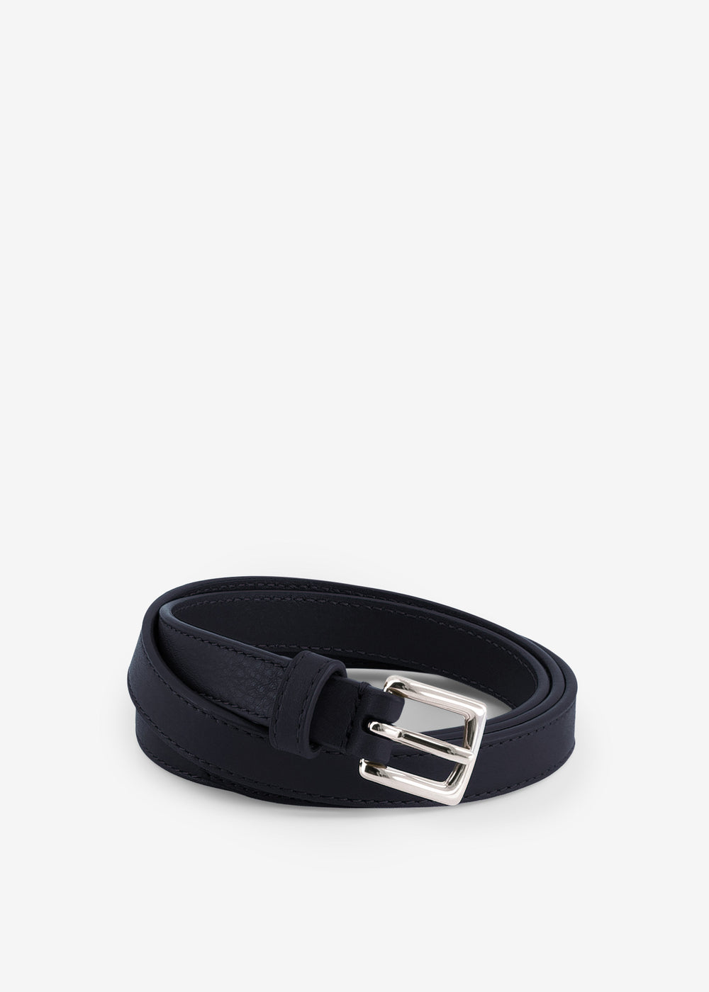 Ceinture Jessie en cuir - Bleu marine foncé - 1