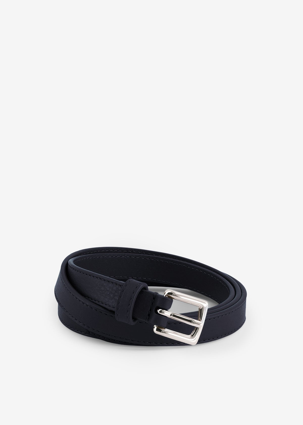 Cintura Jessie in pelle - Blu navy scuro