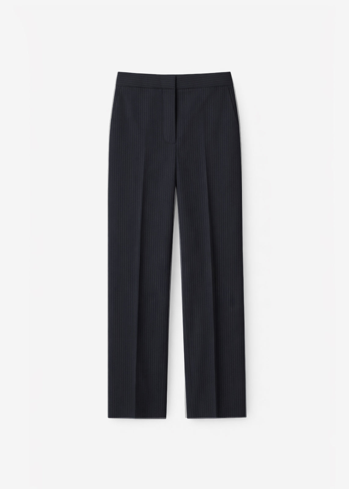 Jet Slim Tailored Trousers - Black/White Pinstripe - 8