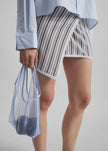 Jia Sheer Mini Tote Bag - Sky