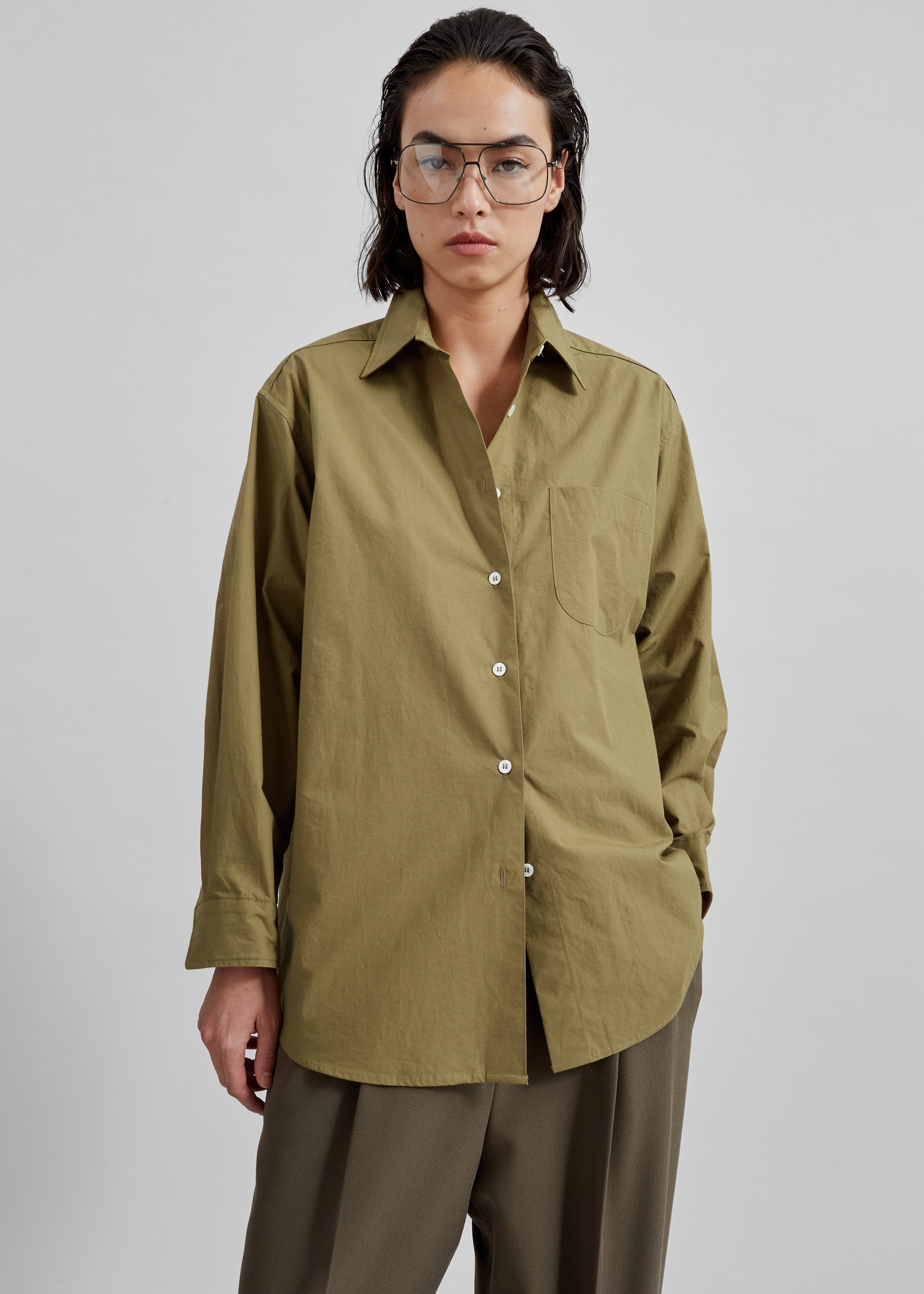 Jody Button Up Shirt - Khaki - 6