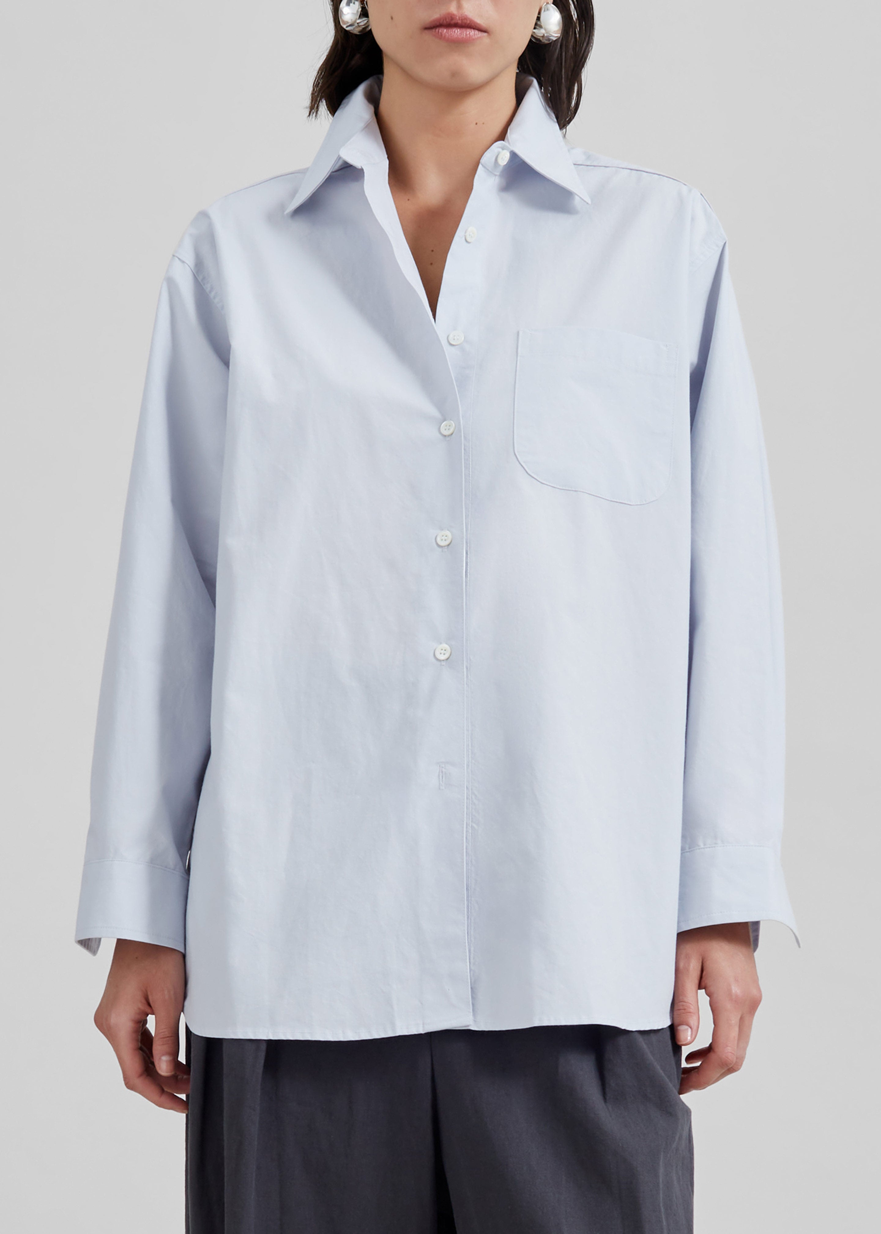 Jody Button Up Shirt - Light Blue - 6