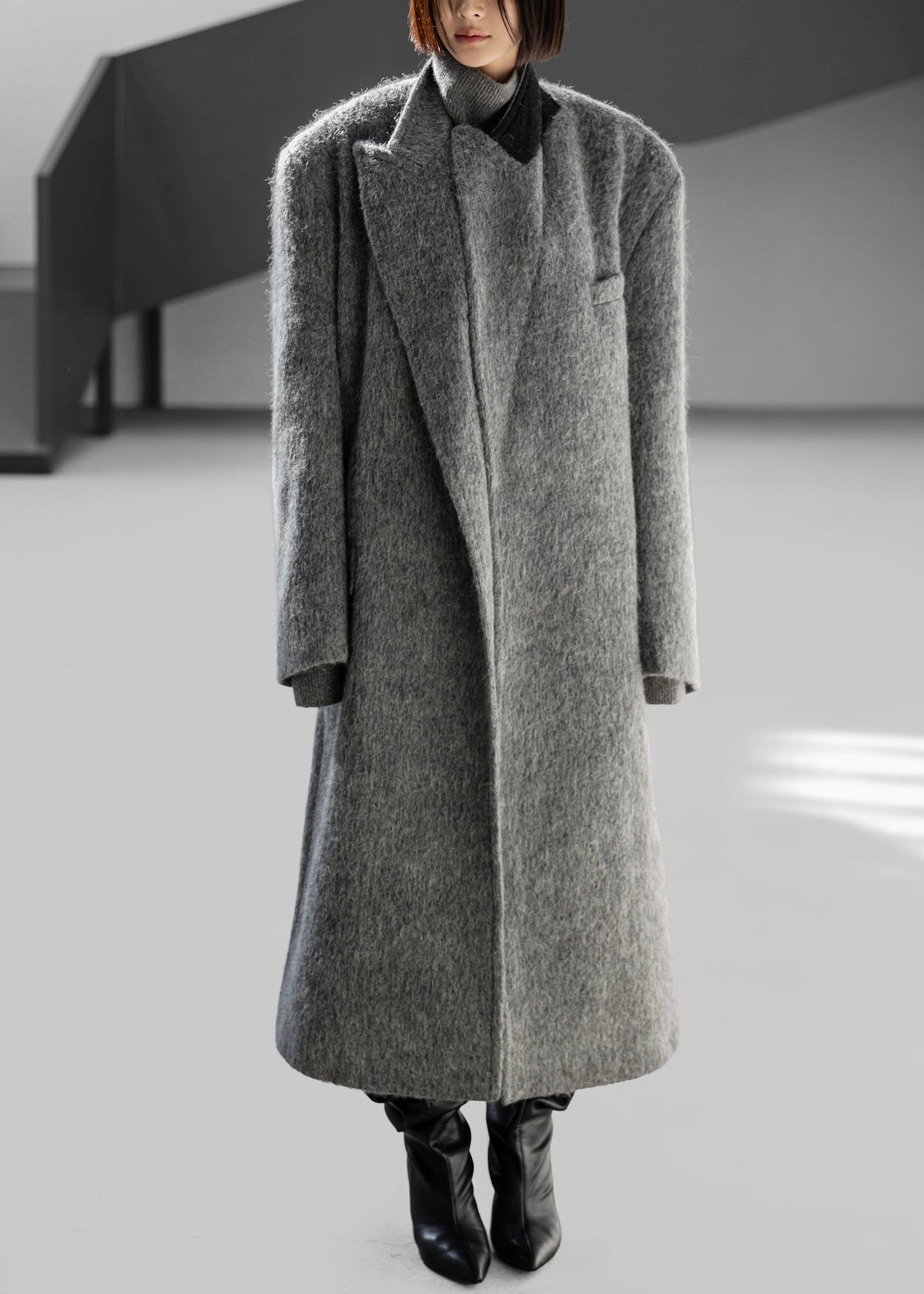 John Oversized Coat - Grey - 2