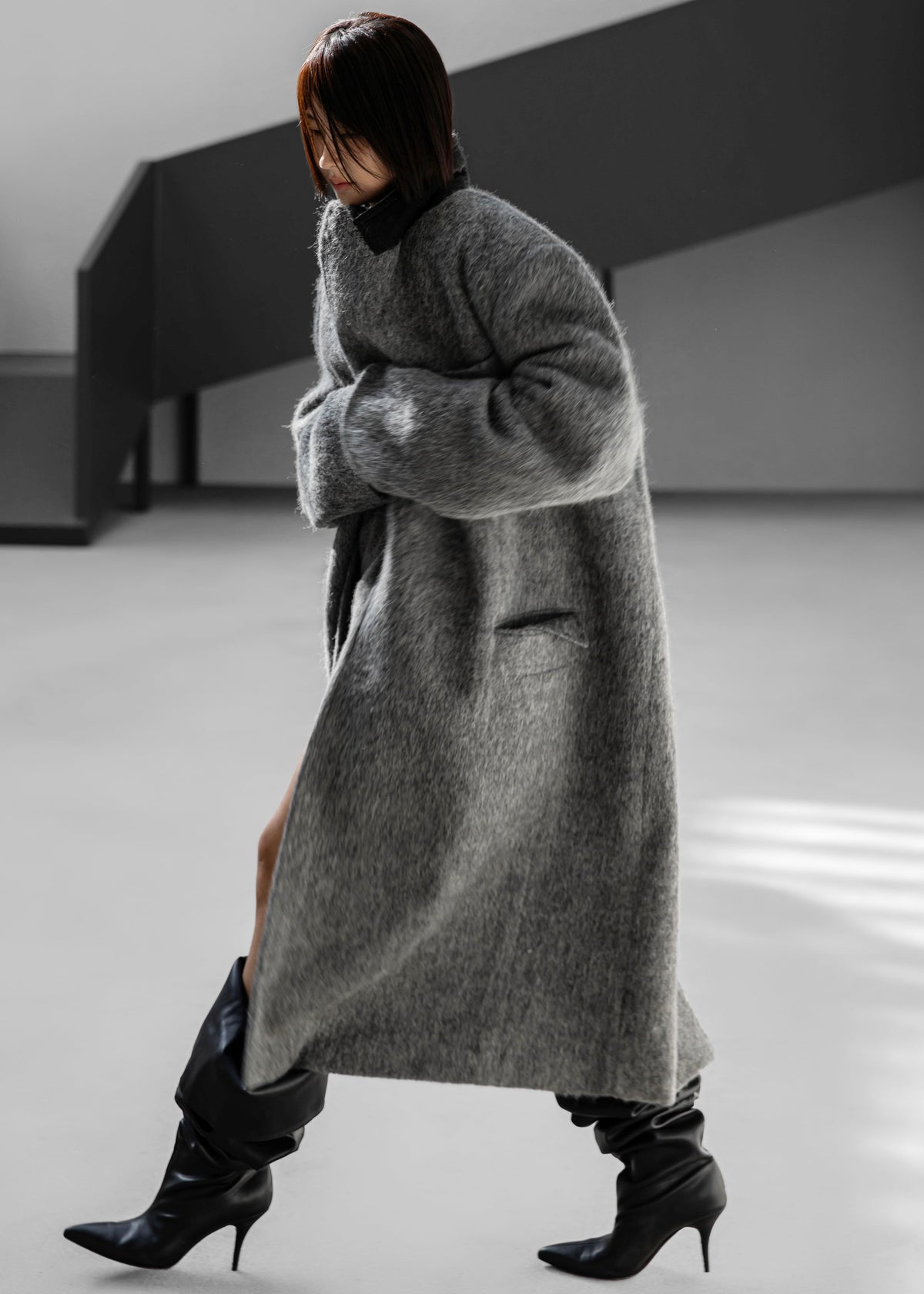 John Oversized Coat - Grey - 1
