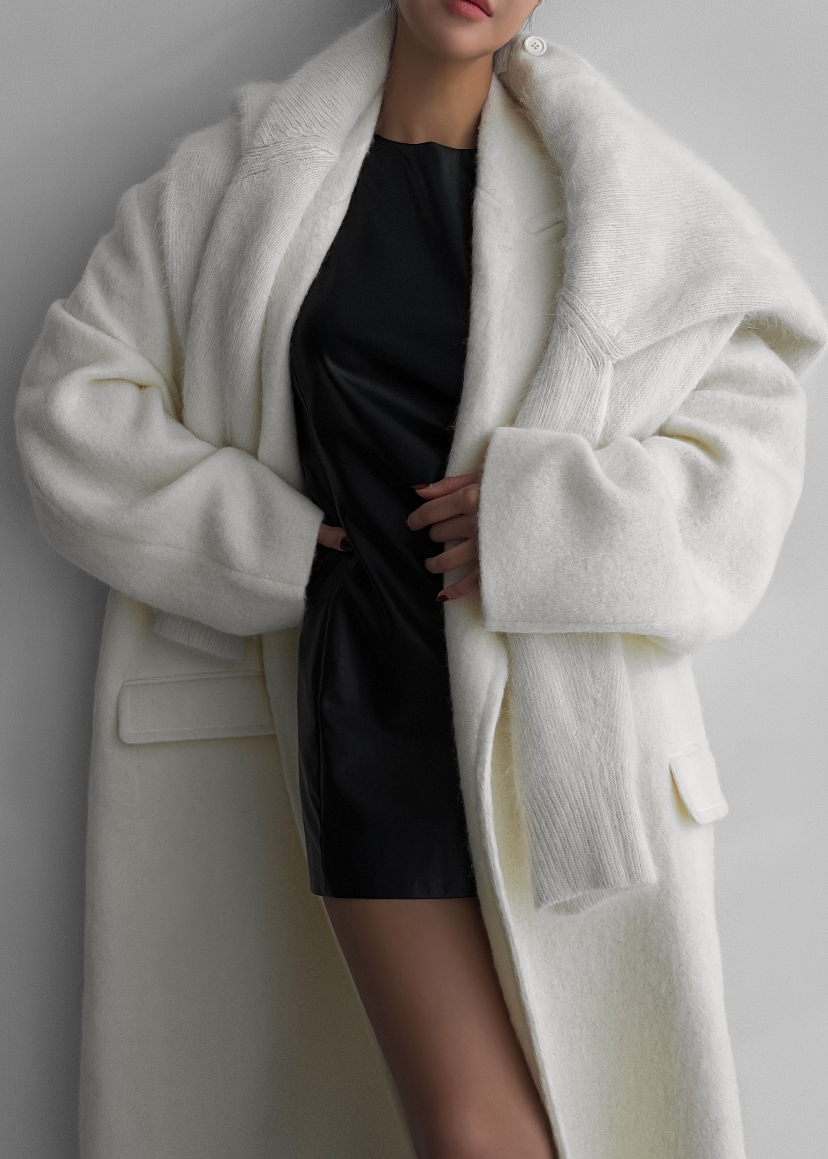 John Oversized Coat - Ivory - 6
