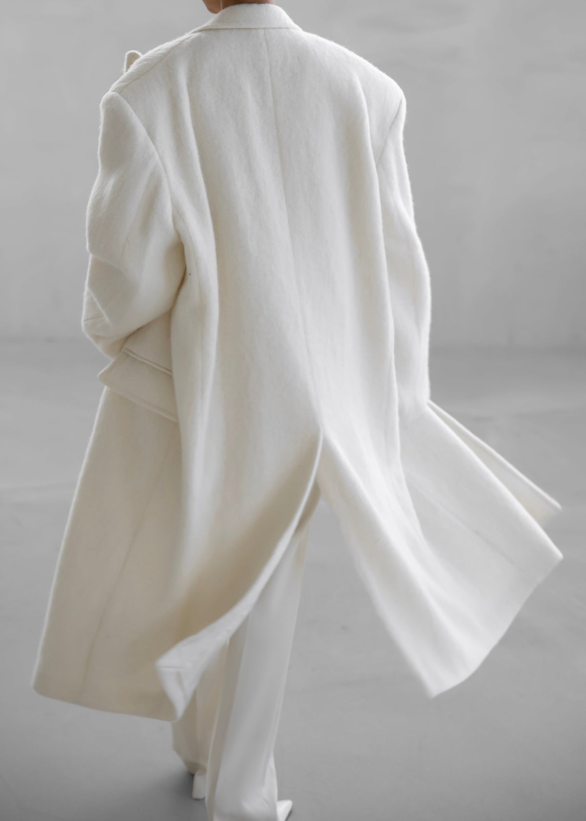 John Oversized Coat - Ivory - 13
