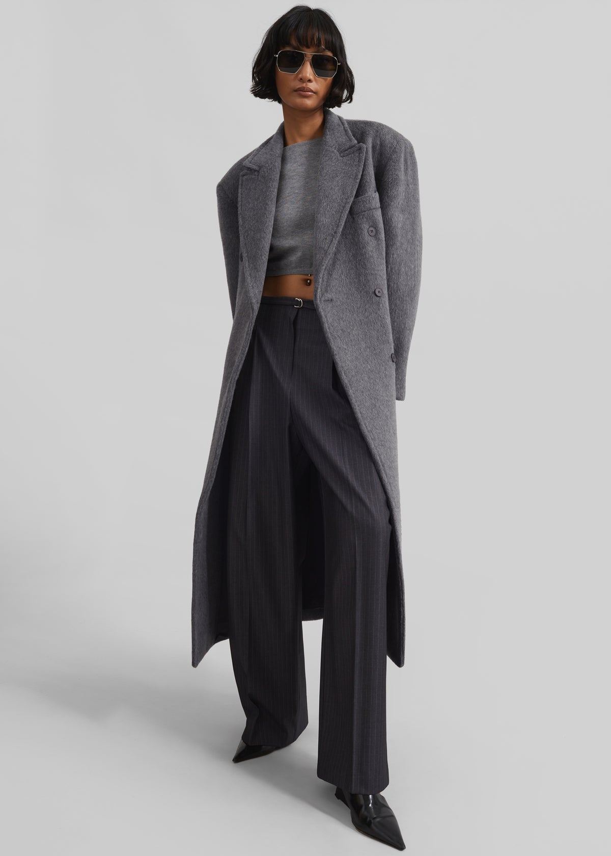 Jordan Wool Coat - Grey - 11