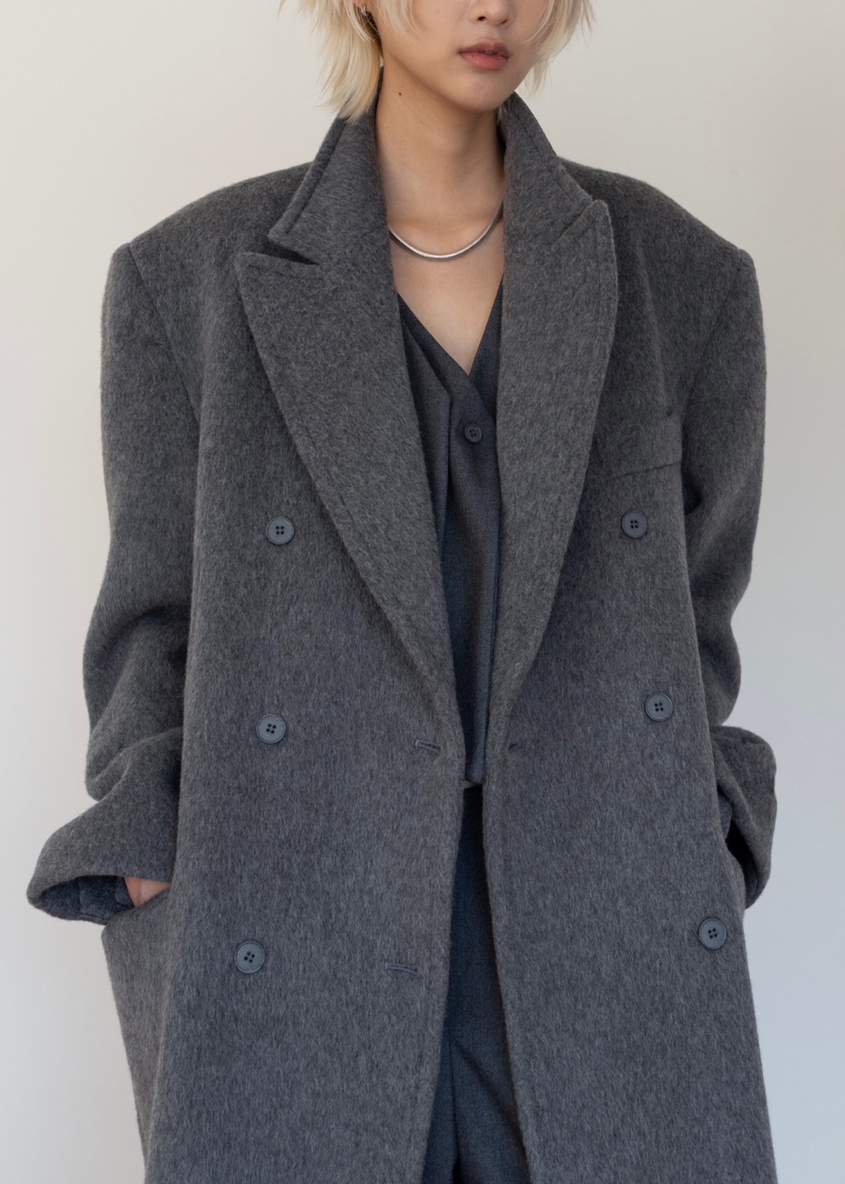 Jordan Wool Coat - Grey - 6