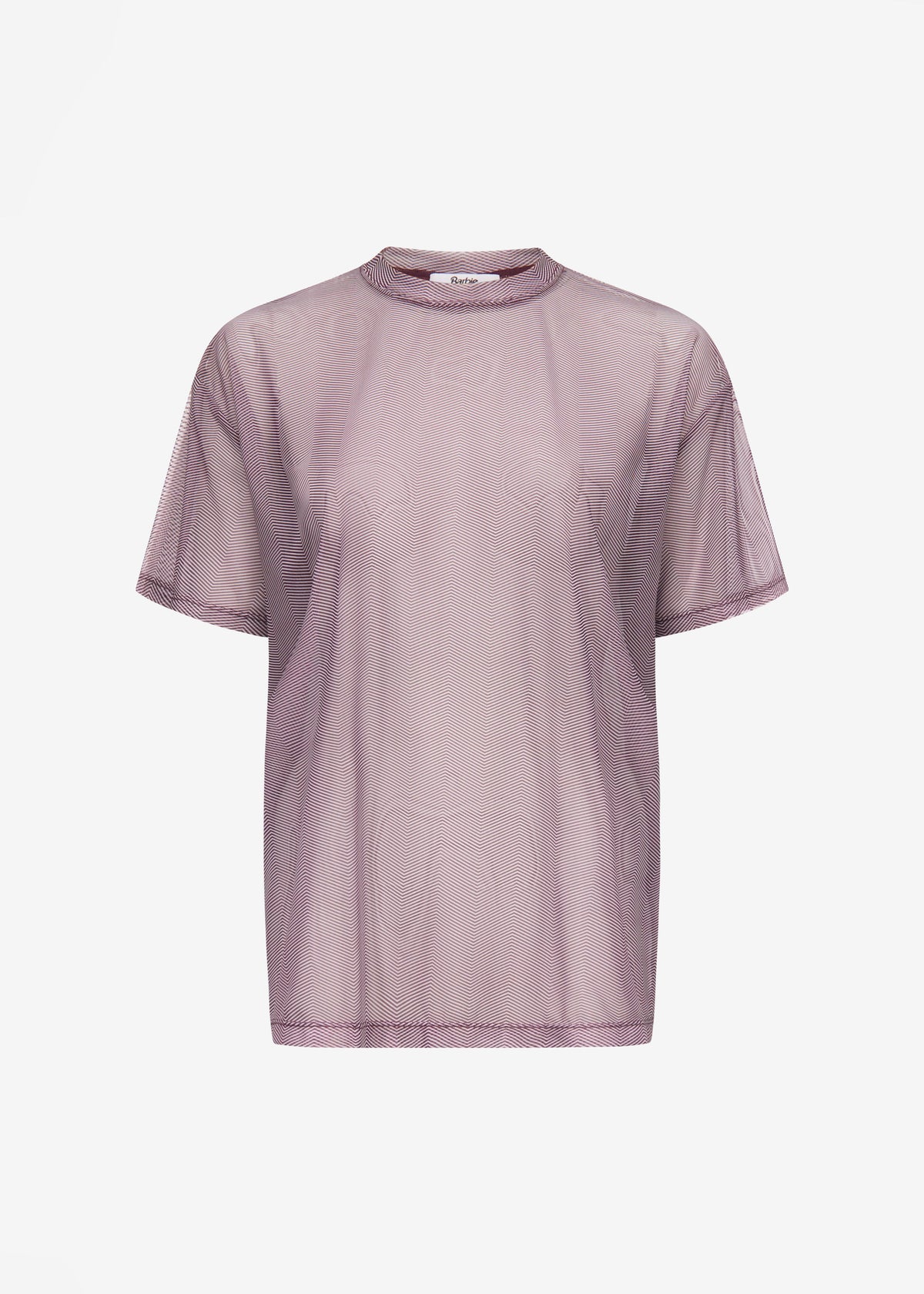 Joyce Mesh Tee x Barbie™ - Burgundy - 7