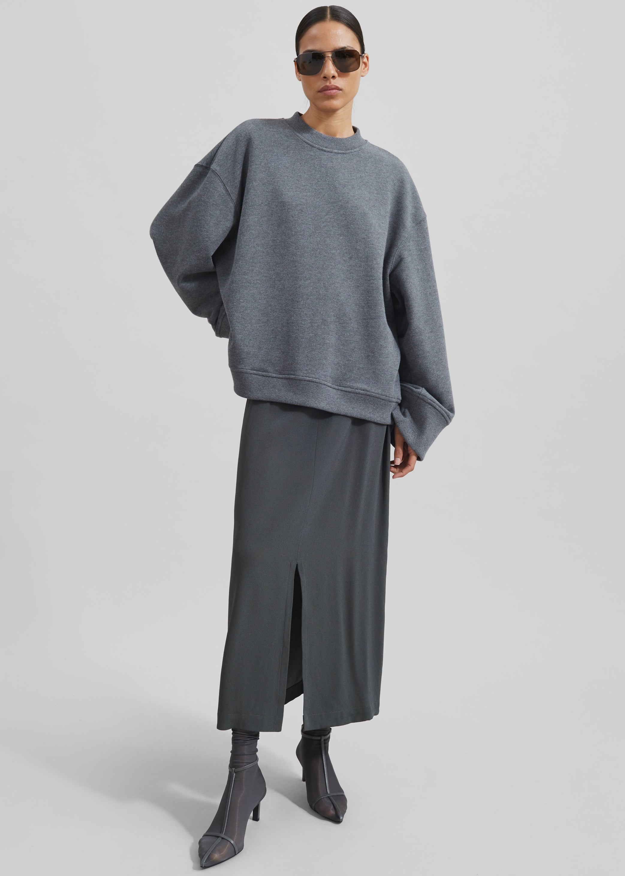 Shop the look image for Judy Midi Skirt - Light Khaki