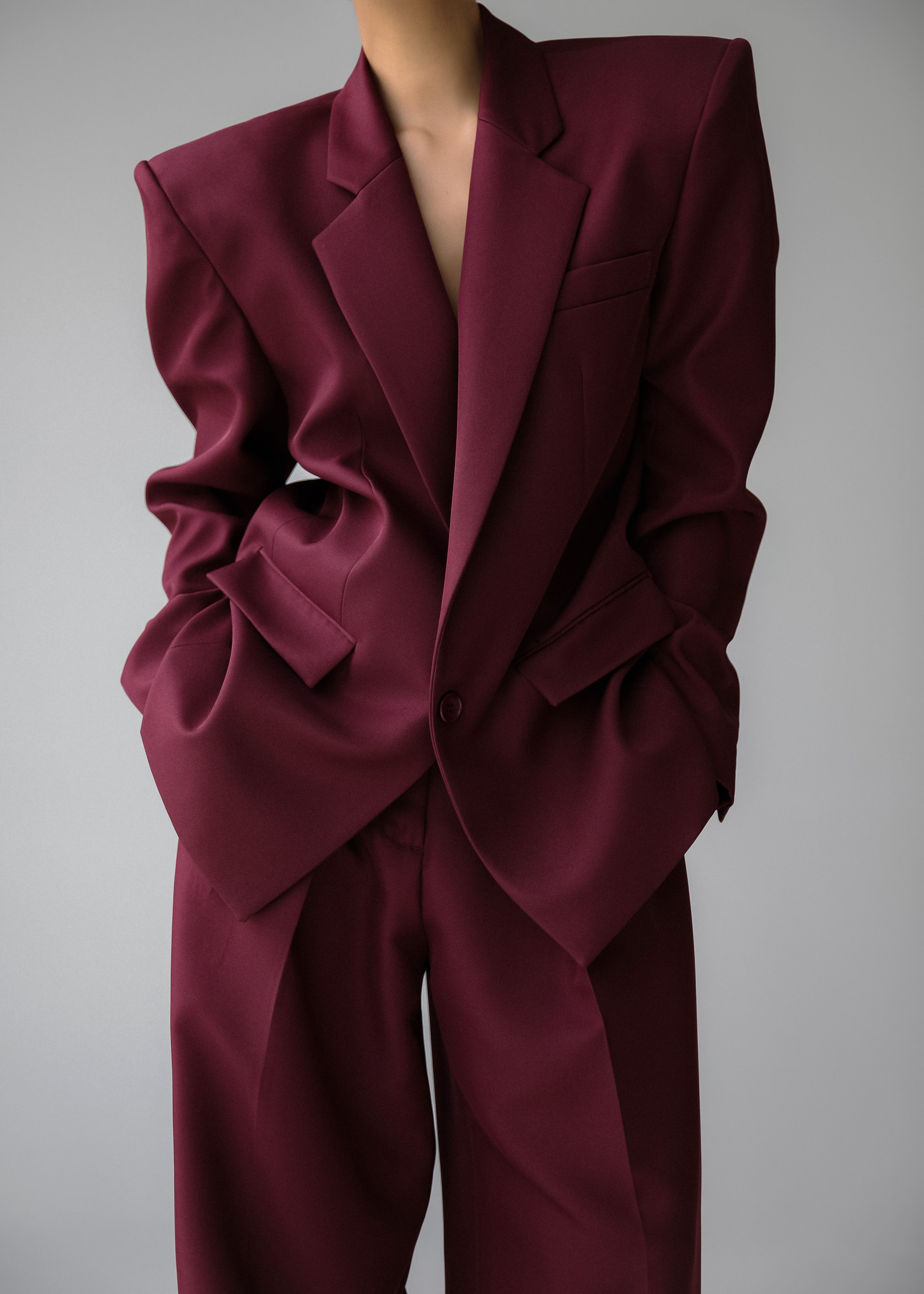 Jun Blazer - Burgundy - 11