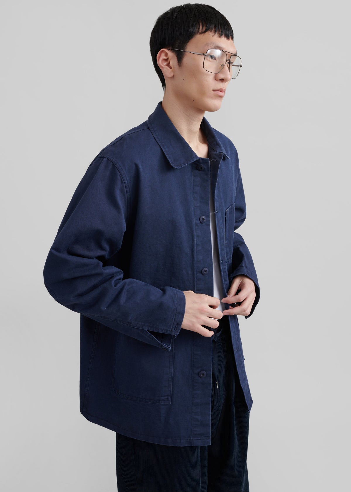 Julien Utility Jacket - Navy - 1