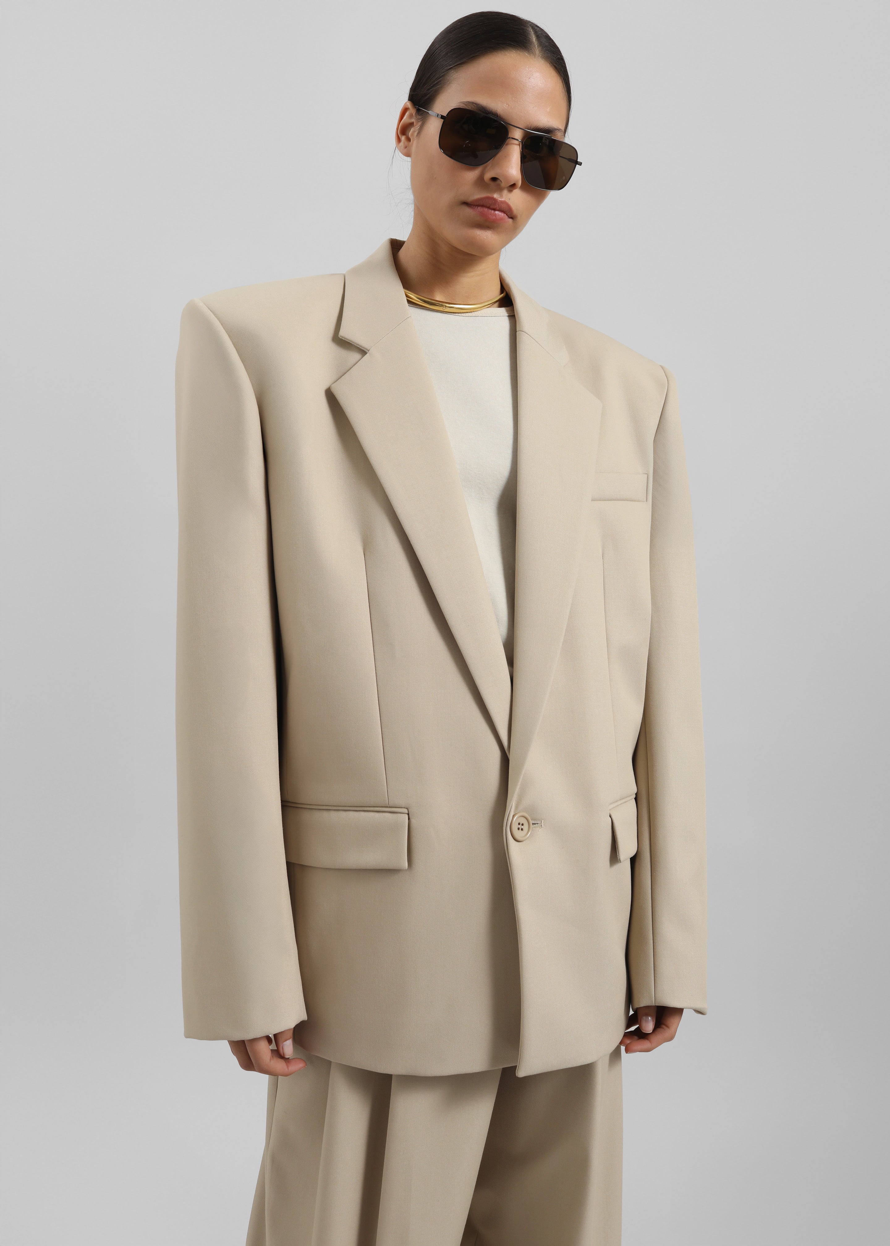 Jun Blazer - Beige - 3
