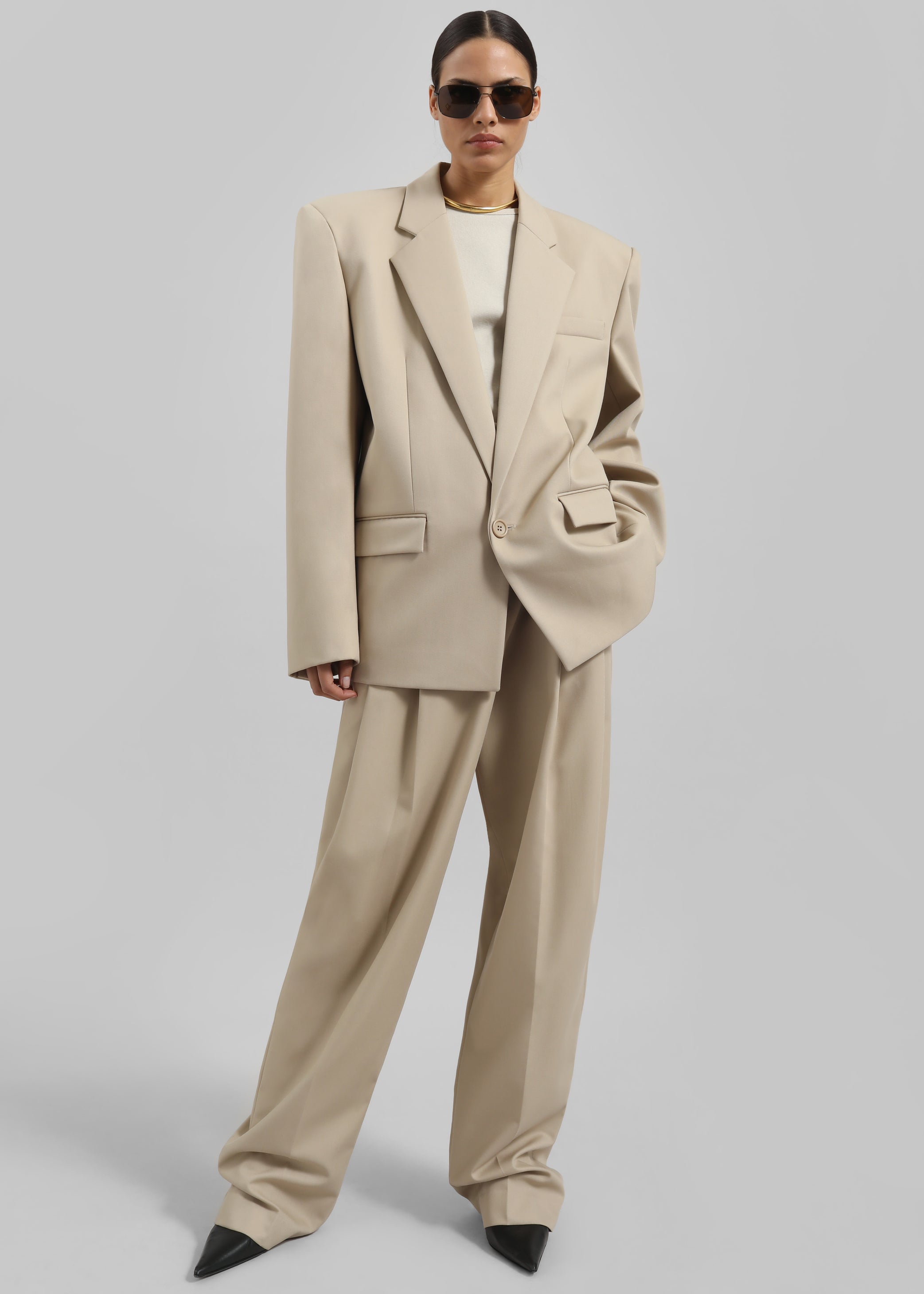 Shop the look image for Jun Blazer - Beige