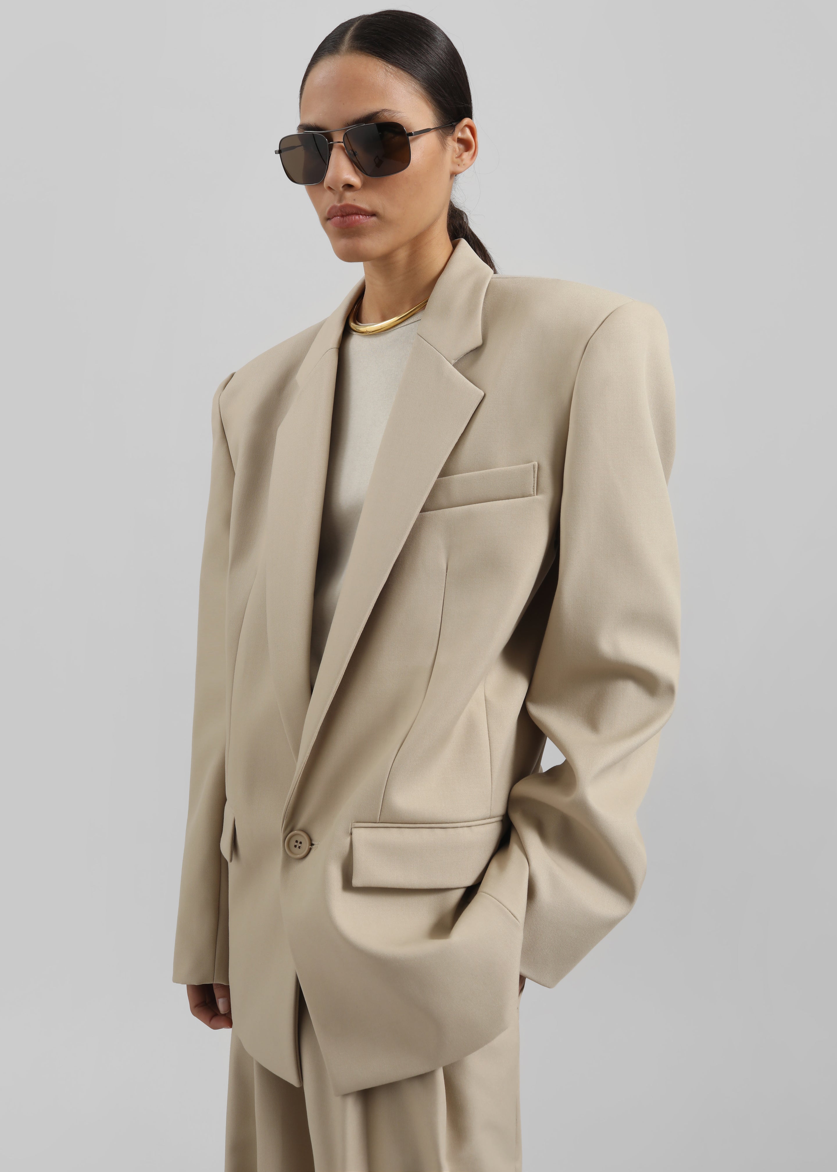 Jun Blazer - Beige - 1