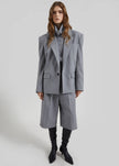 Jun Textured Blazer - Grey Melange