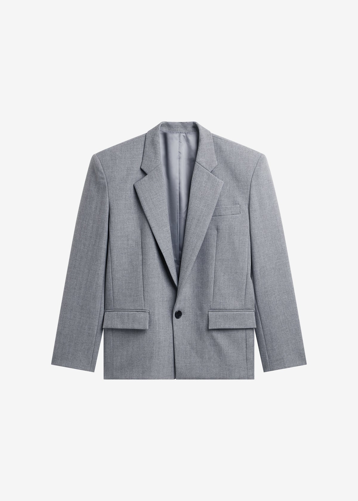 Jun Textured Blazer - Grey Melange - 6