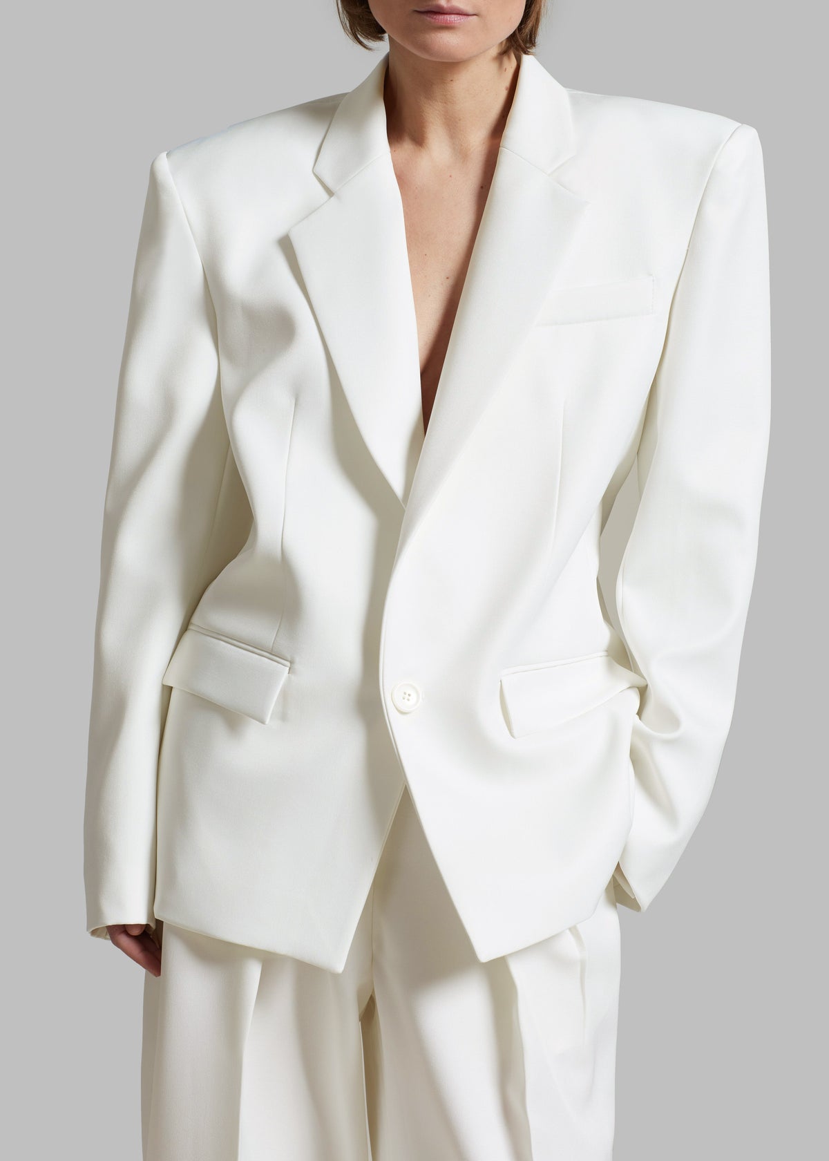 Jun Blazer - White - 2