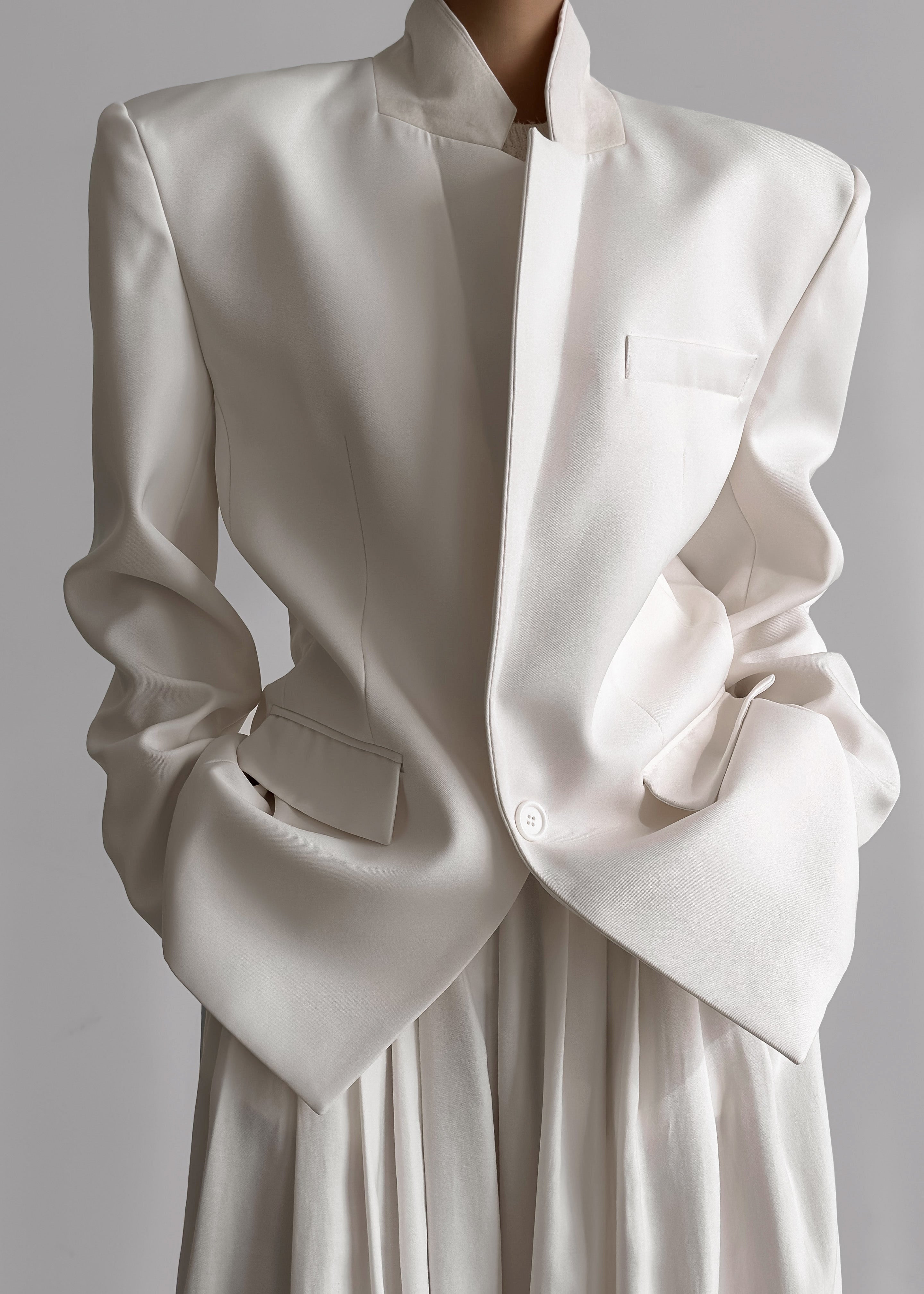 Jun Blazer - White - 3