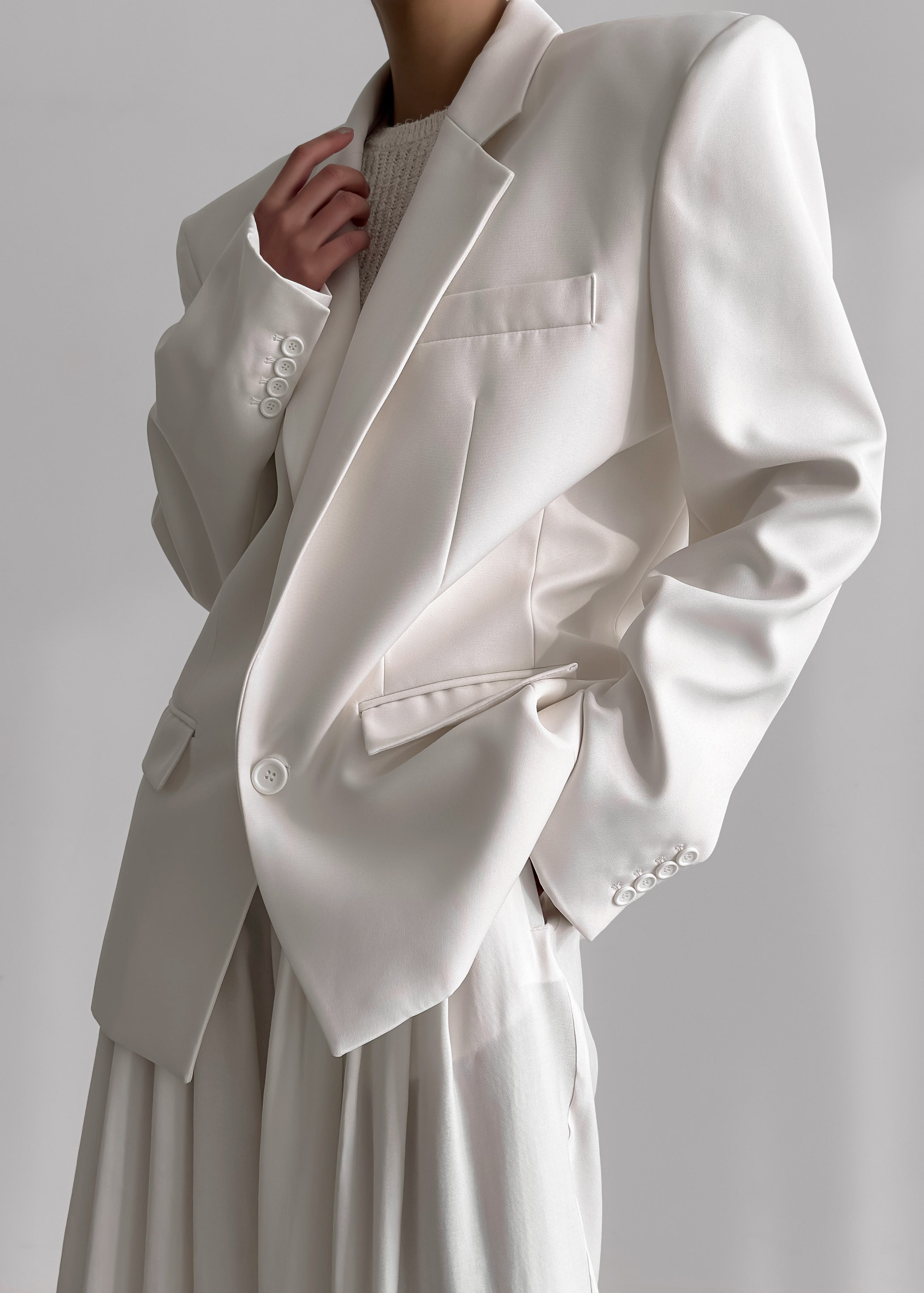 Jun Blazer - White - 4