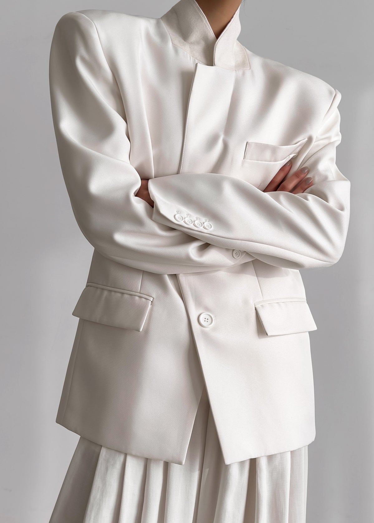 Jun Blazer - White - 6