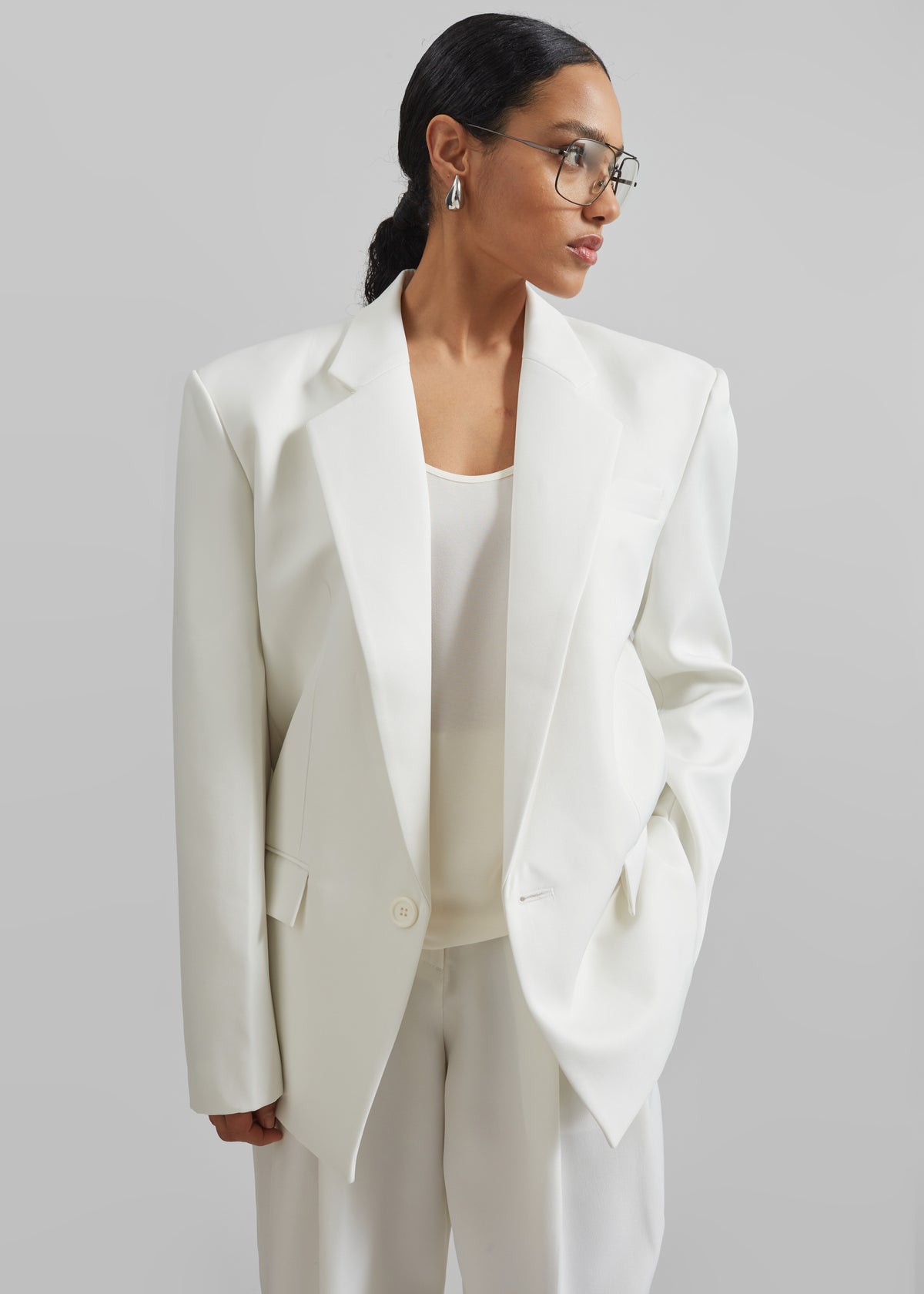 Jun Blazer - White - 9