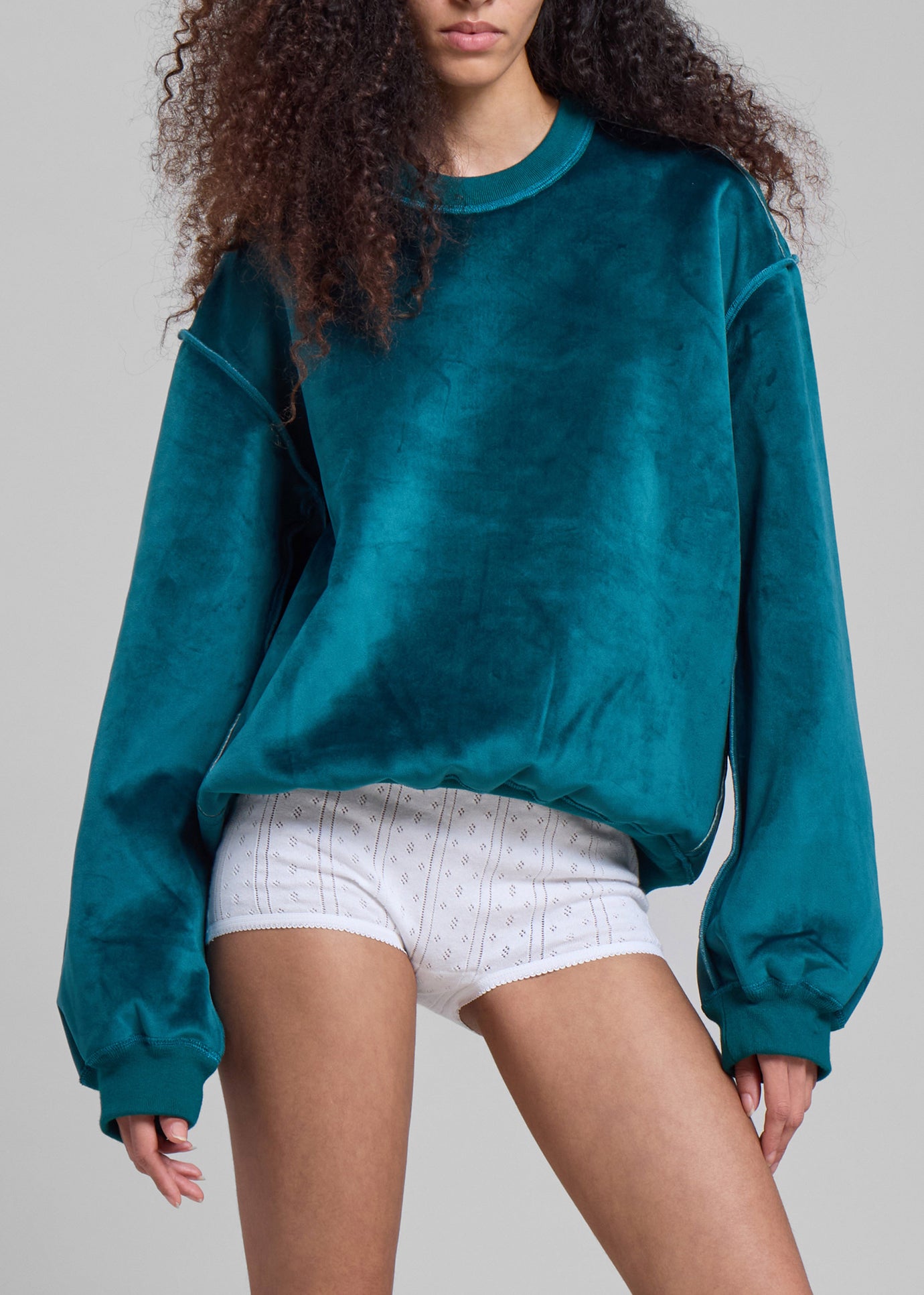 JW Anderson Bonded Sweatshirt - Deep Teal - 1