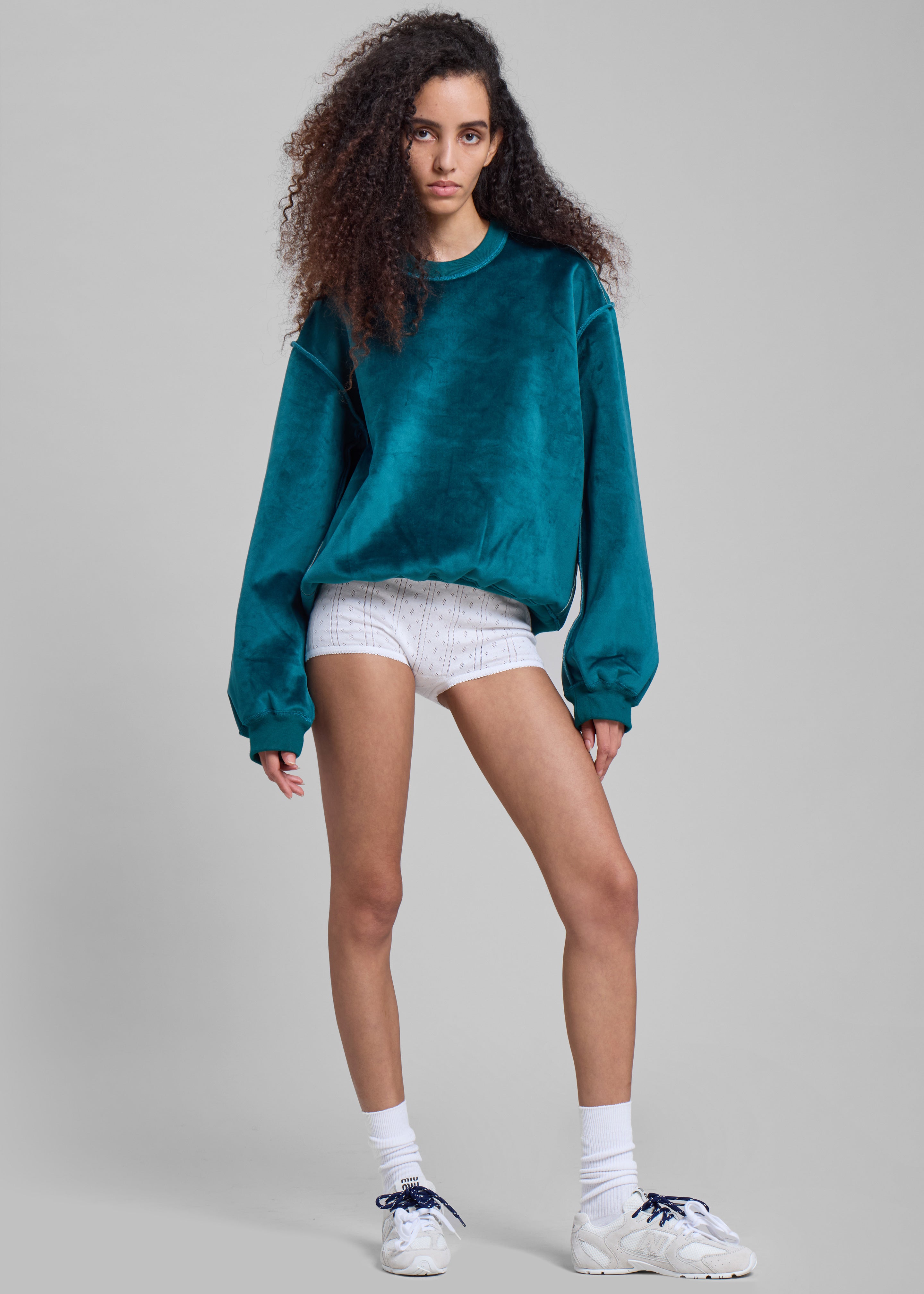 JW Anderson Bonded Sweatshirt - Deep Teal - 1