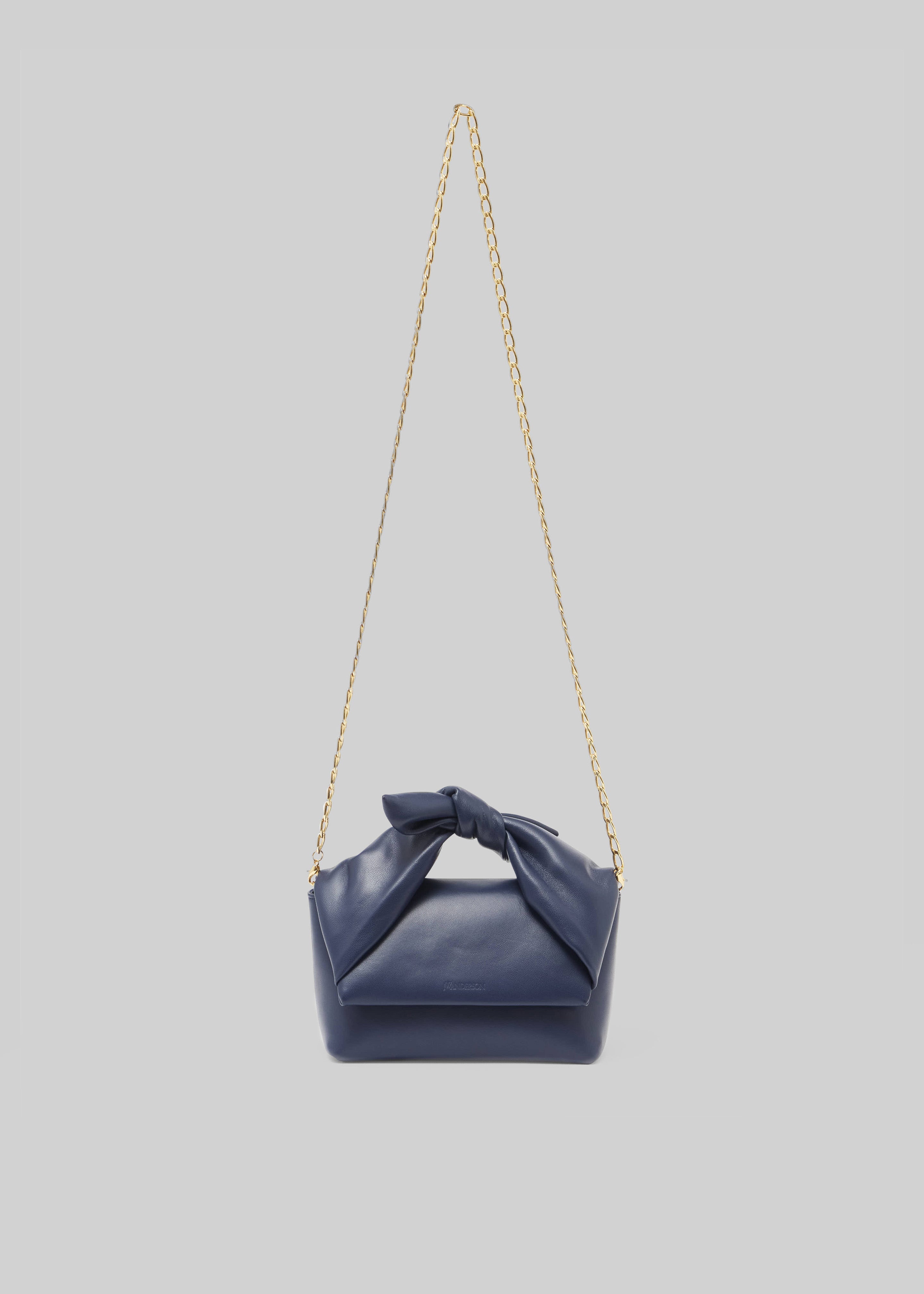 JW Anderson Bow Midi Twister Bag - Navy - 2