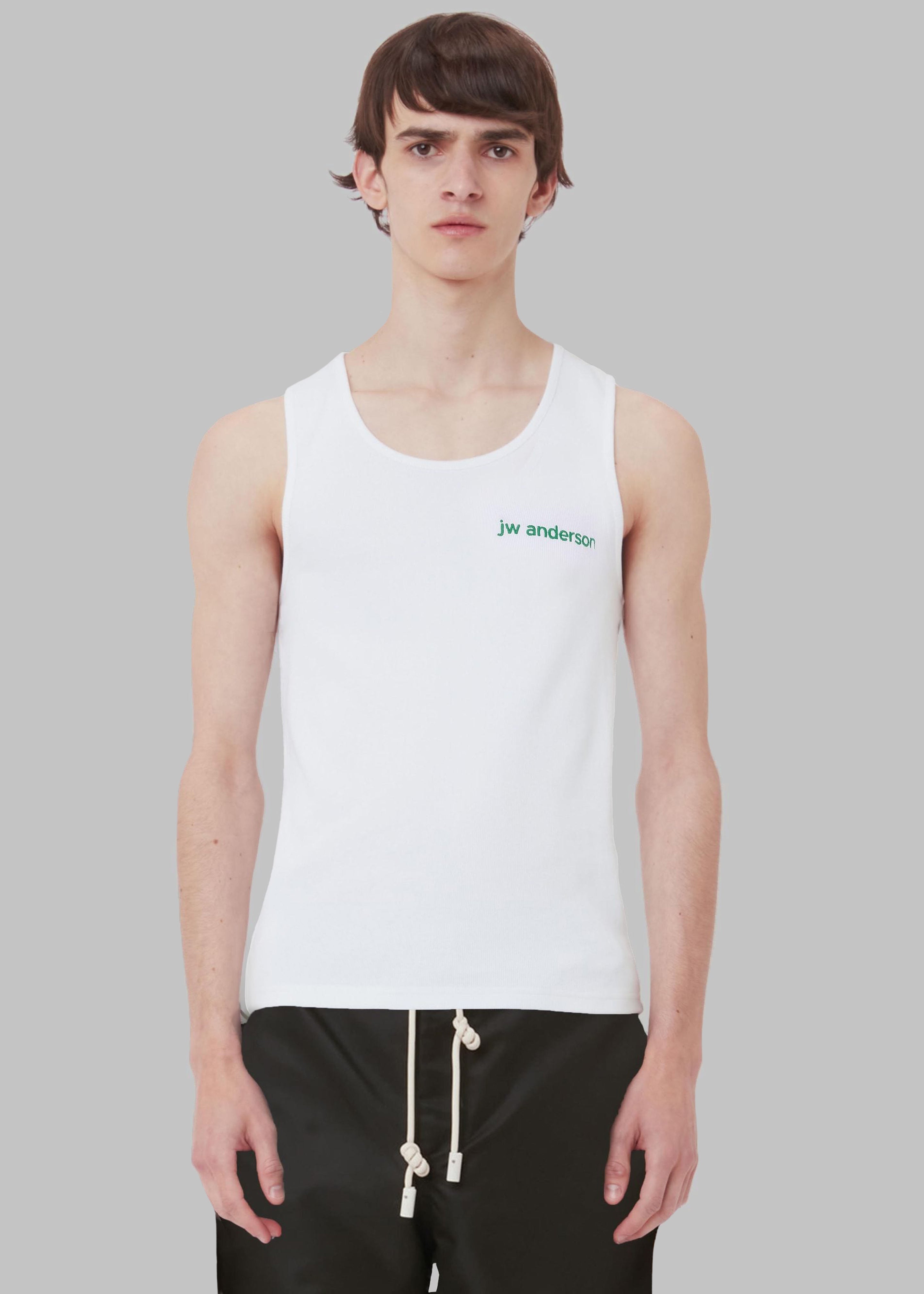 JW Anderson Chest Logo Embroidery Vest - White - 8