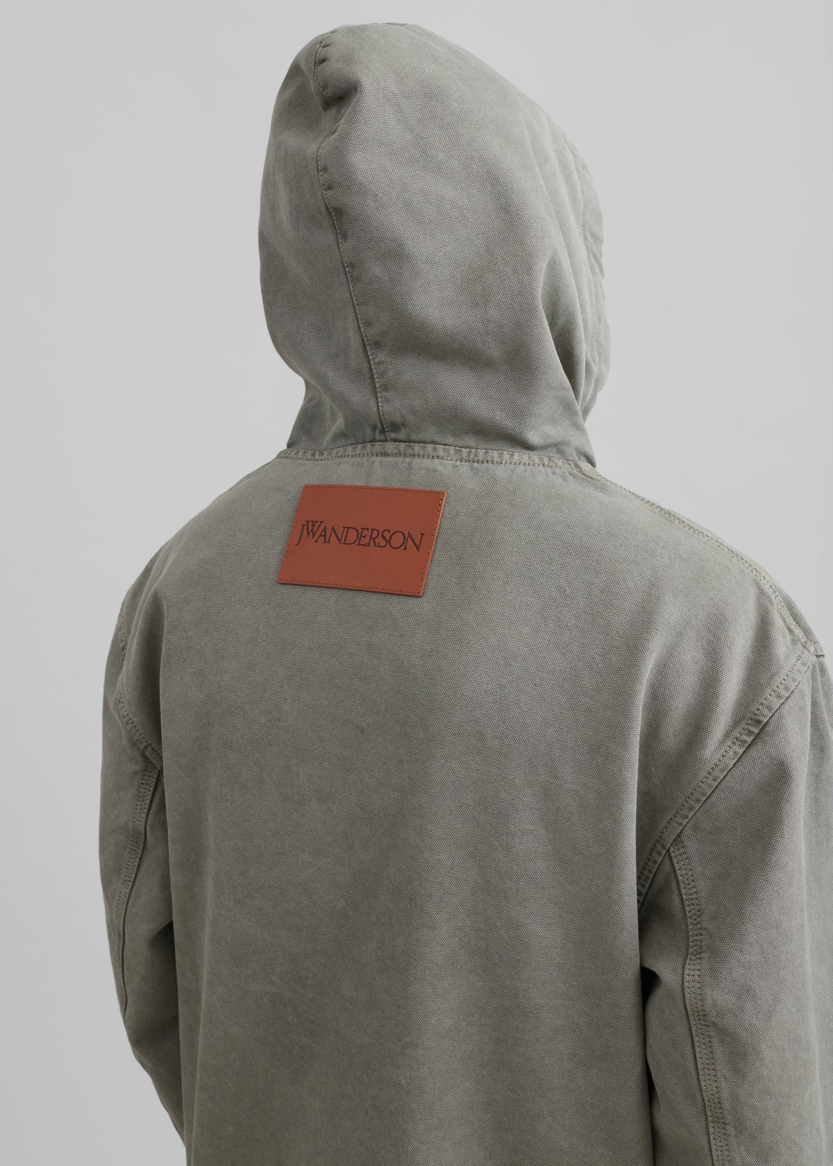 JW Anderson Garment Dye Hoodie - Grey - 6