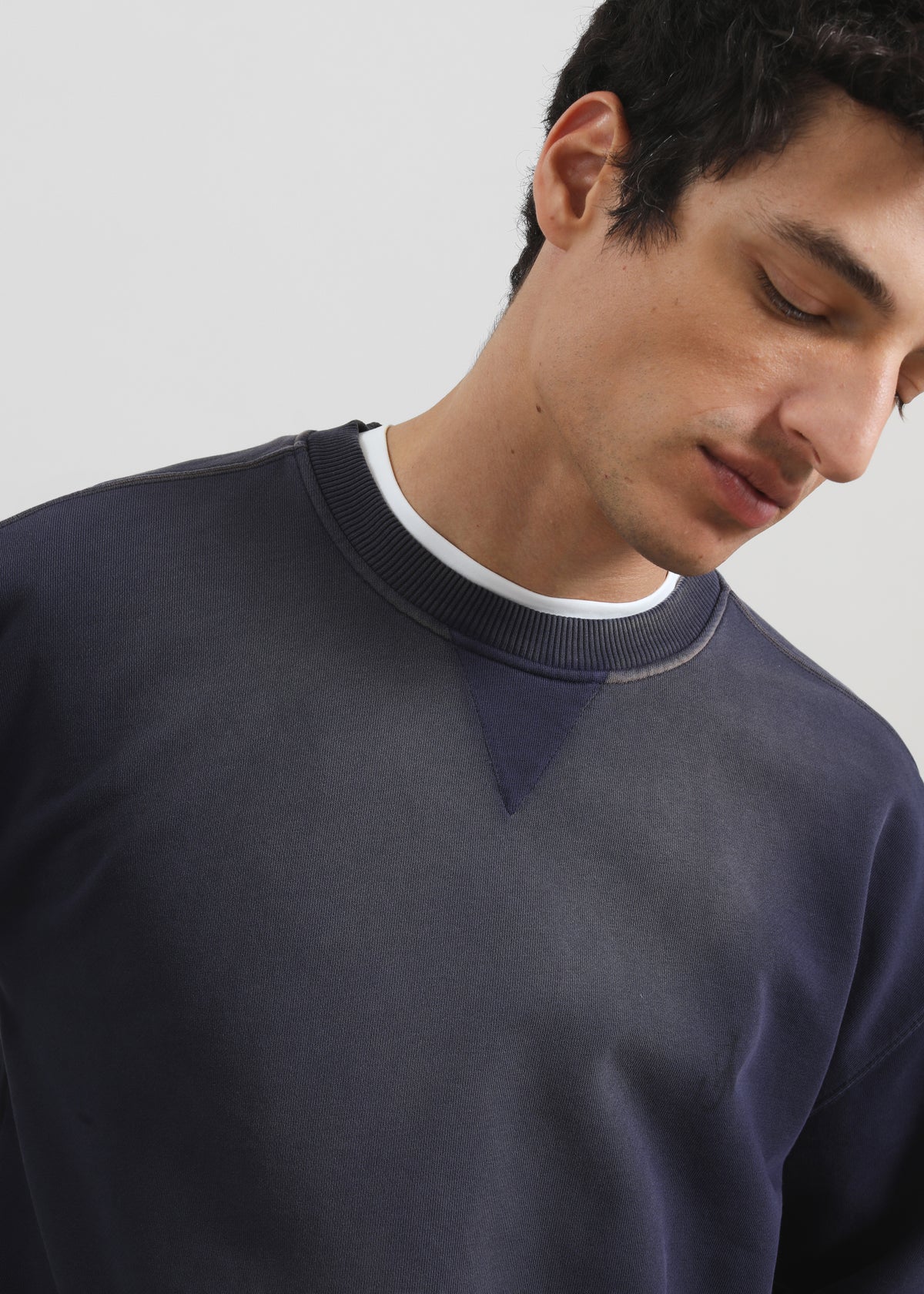 JW Anderson Oversized Anchor Logo Sweatshirt - Navy - 2