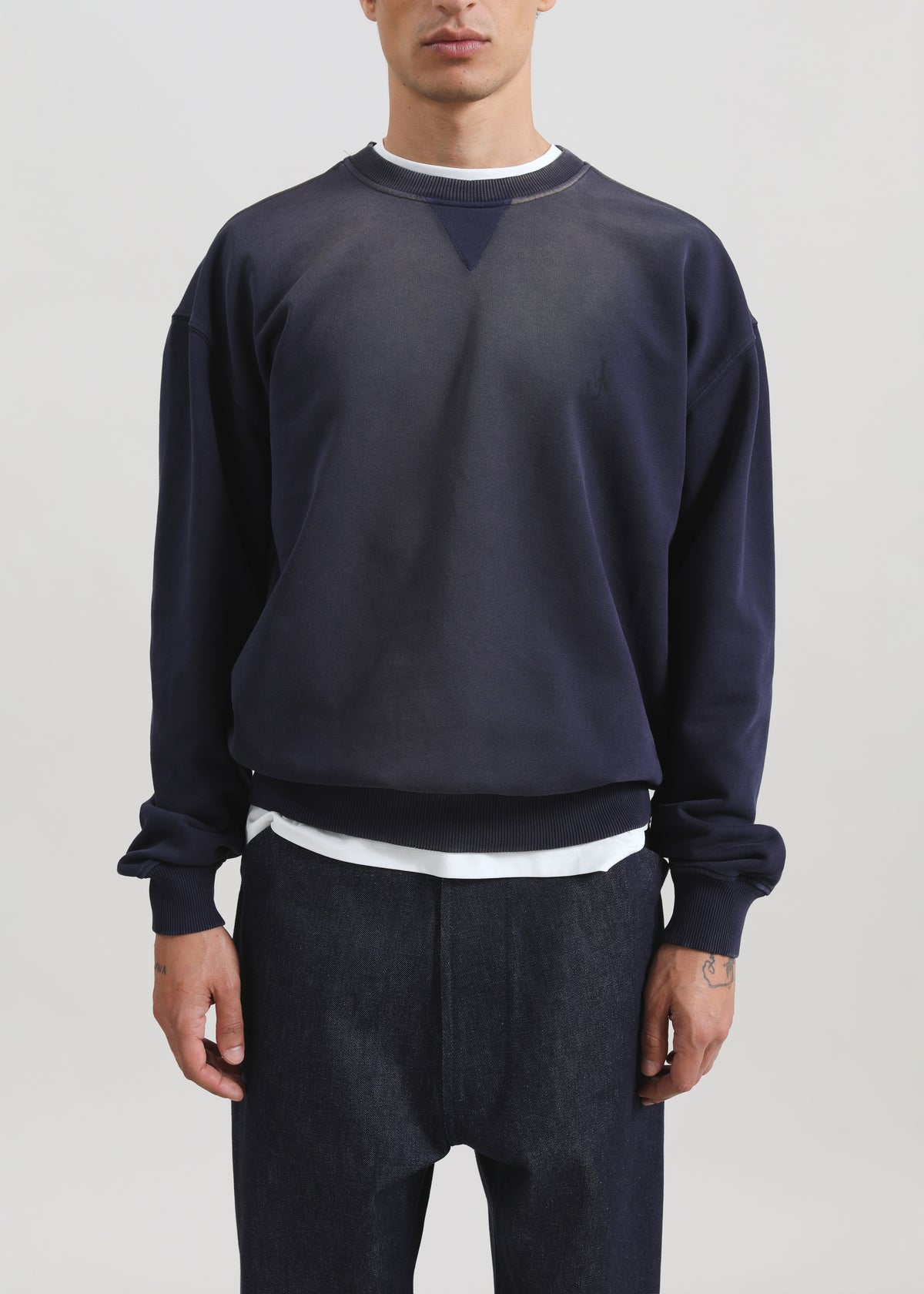 JW Anderson Oversized Anchor Logo Sweatshirt - Navy - 4