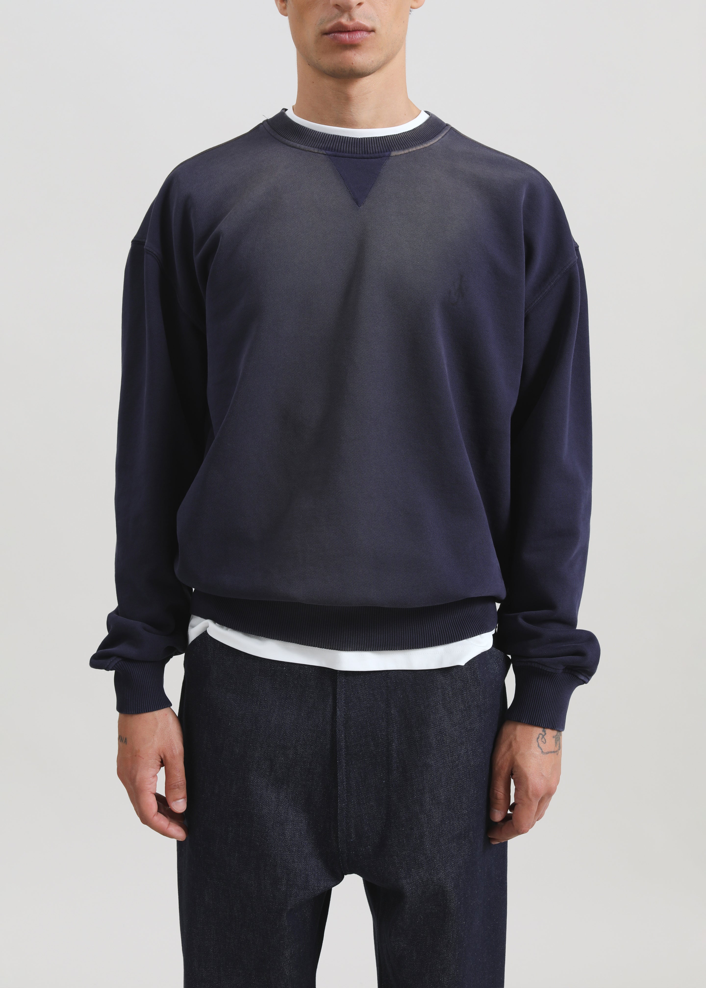 JW Anderson Oversized Anchor Logo Sweatshirt - Navy - 4
