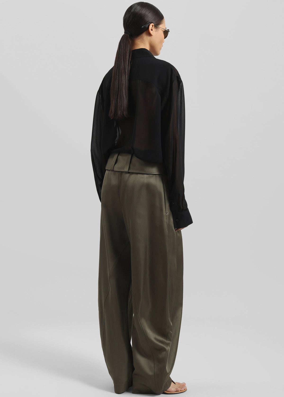 JW Anderson Pleated D-Ring Trousers - Khaki - 8
