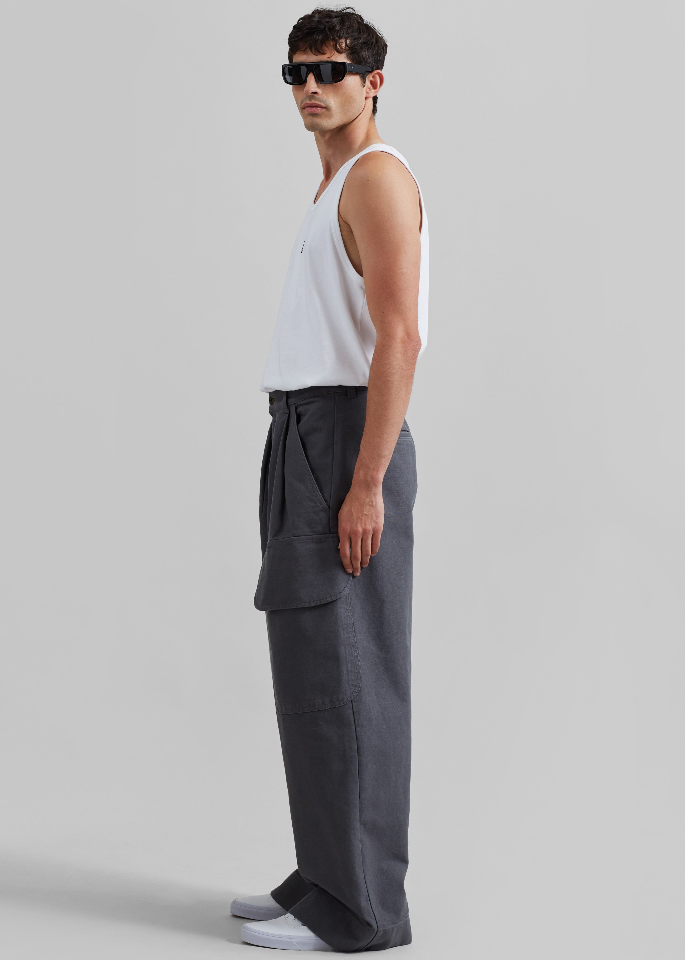 JW Anderson Relaxed Cargo Trousers - Grey - 6