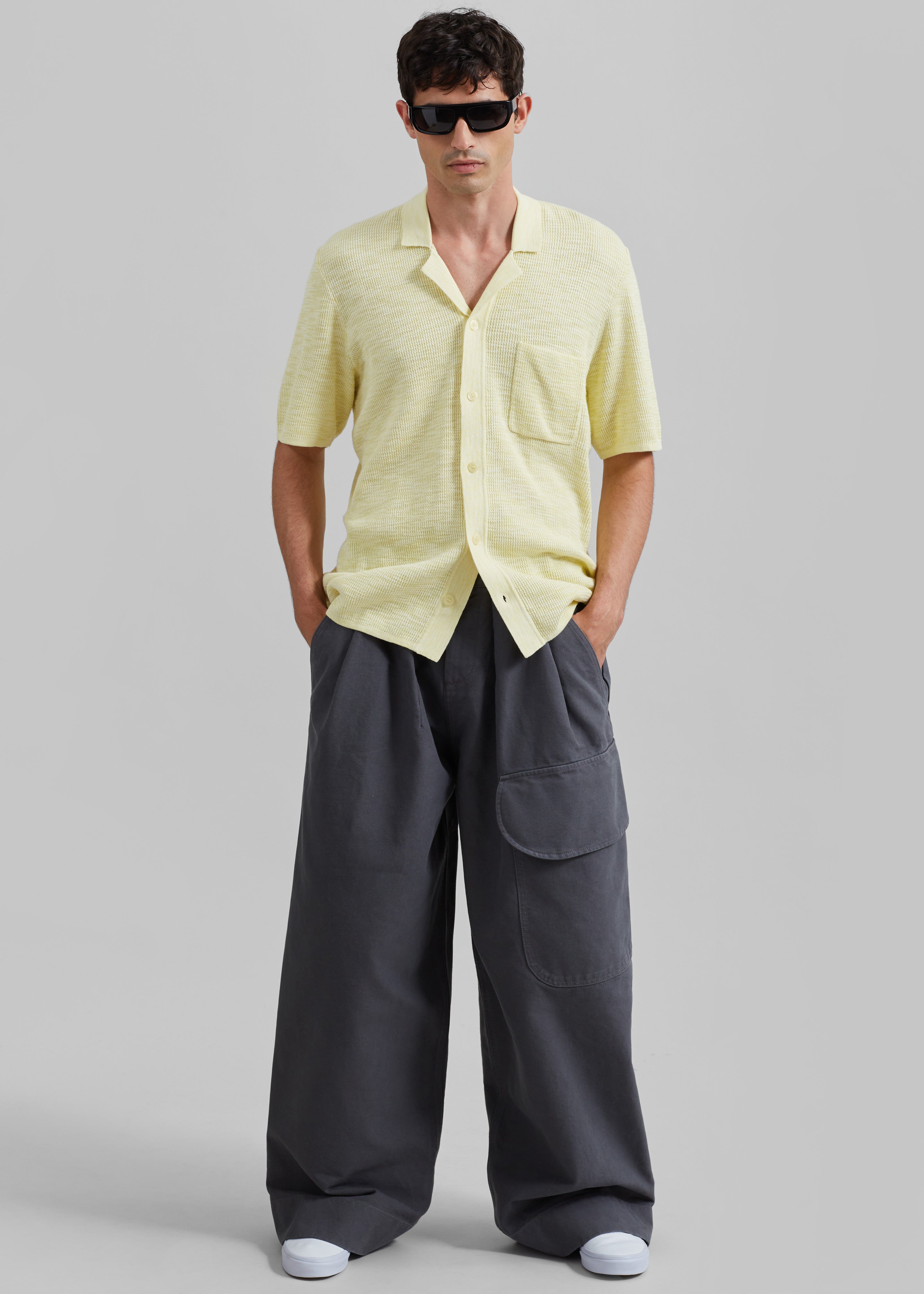 JW Anderson Relaxed Cargo Trousers - Grey - 3