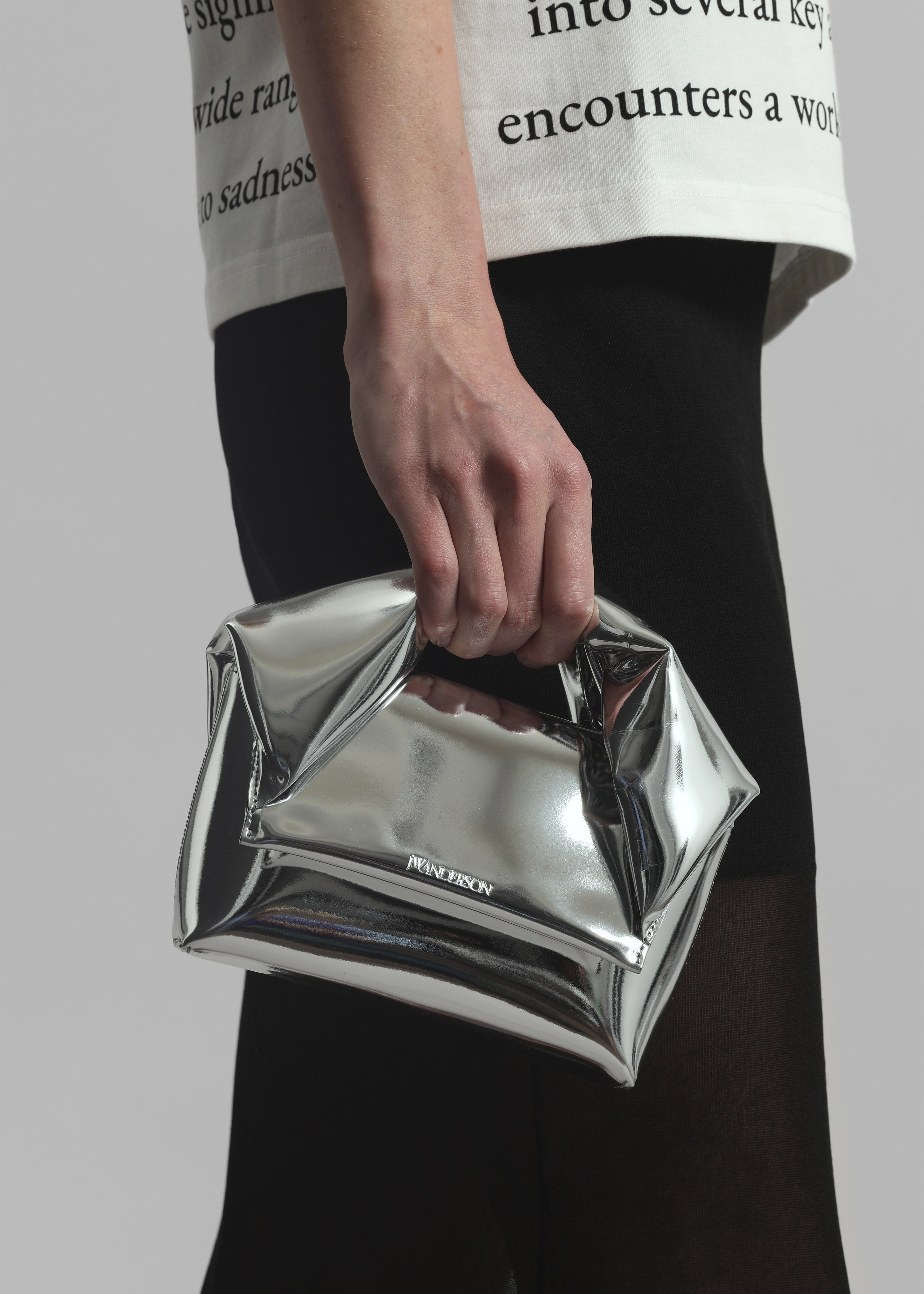 JW Anderson Small Twister Bag - Silver - 4